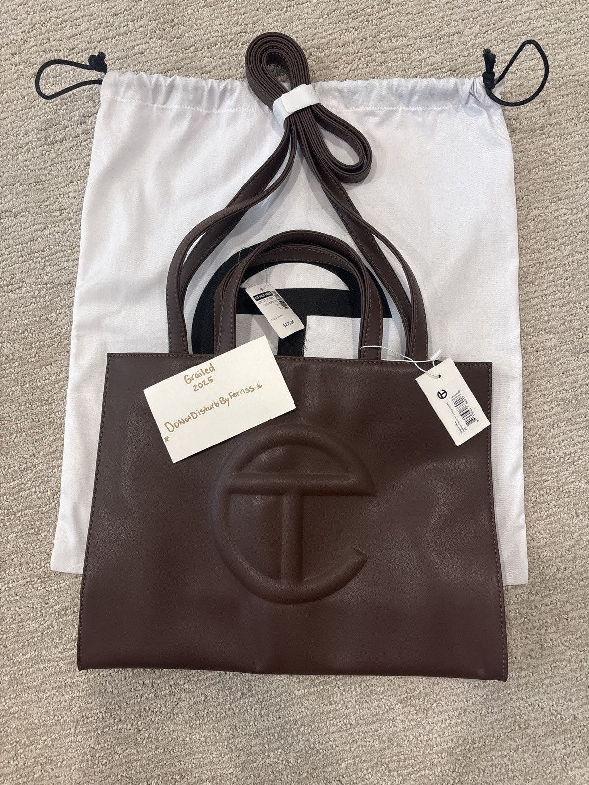 Telfar Telfar Medium Chocolate Shopping Bag Size ONE SIZE - 1 Thumbnail