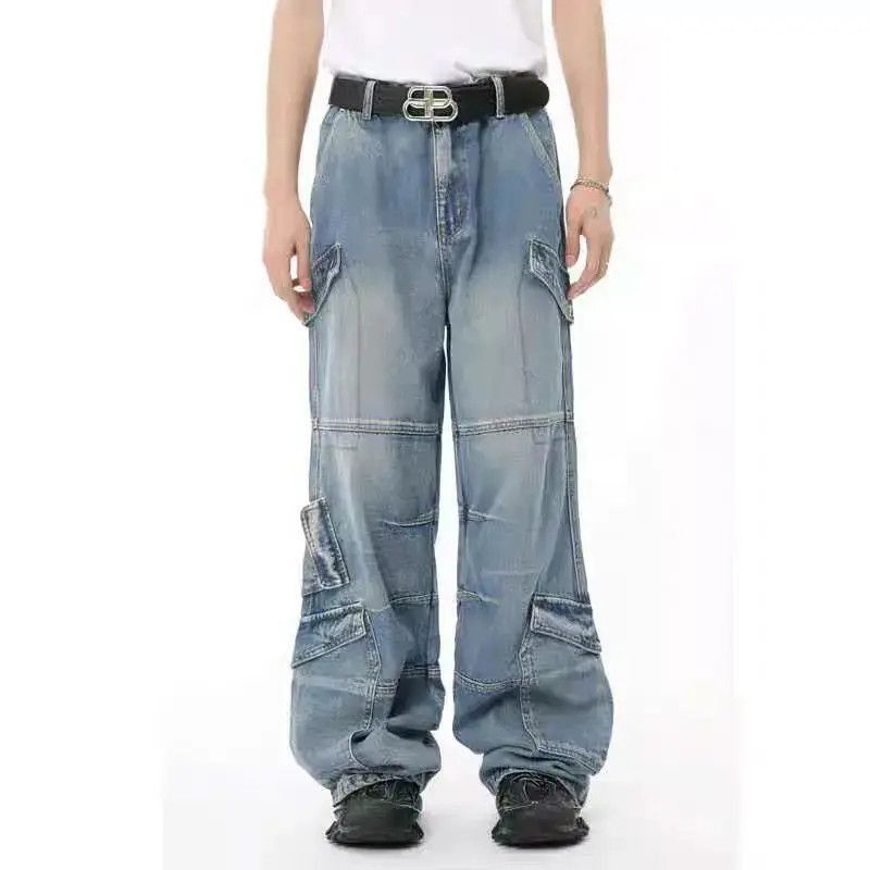 Japanese Brand Street Hip Hop Workwear Baggy Jeans Size US 32 / EU 48 - 4 Thumbnail