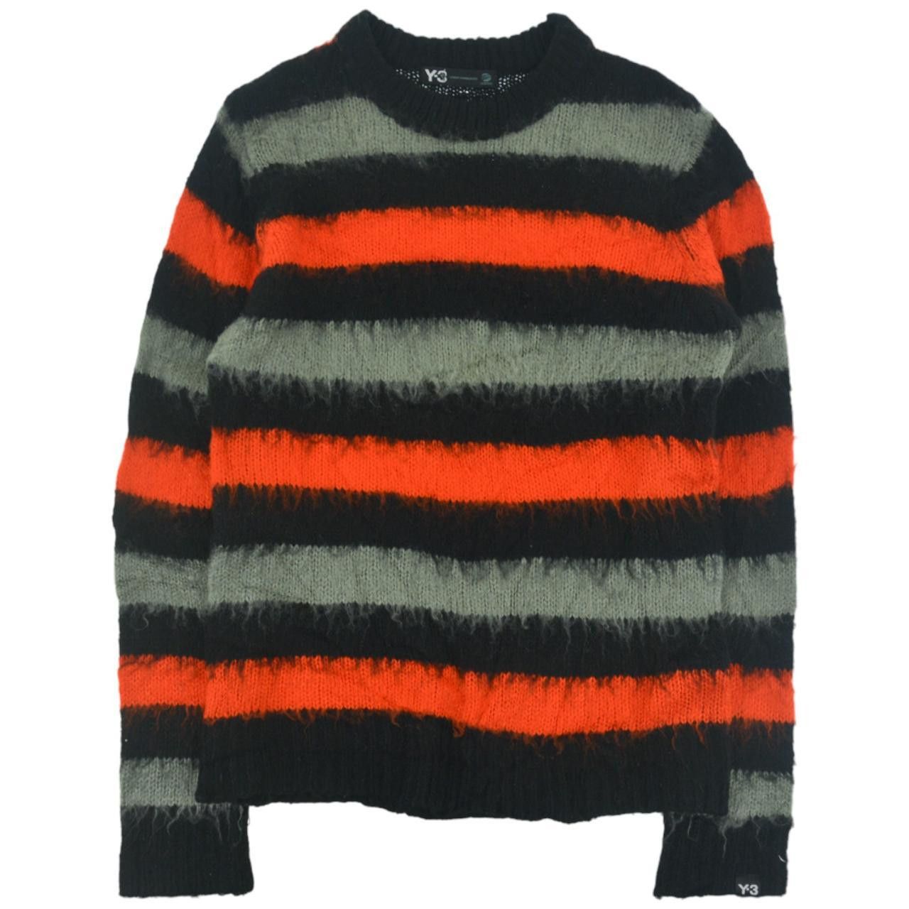 Vintage Y-3 Striped Mohair Knit Jumper Size S