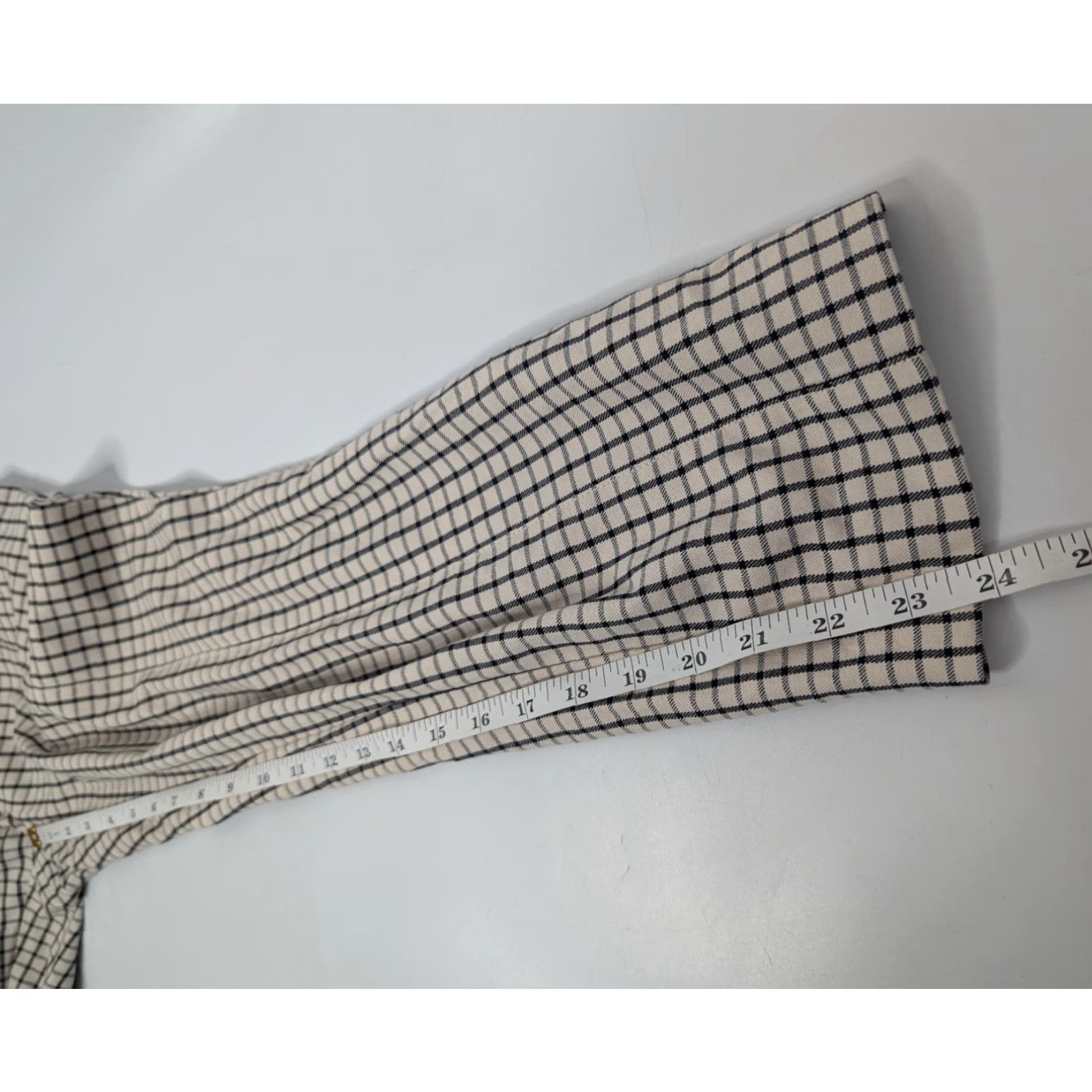 Anthropologie Anthropologie The Essential Slim Trousers Pants Checkered Plaid Women's 6 Size 30" / US 8 / IT 44 - 4 Thumbnail