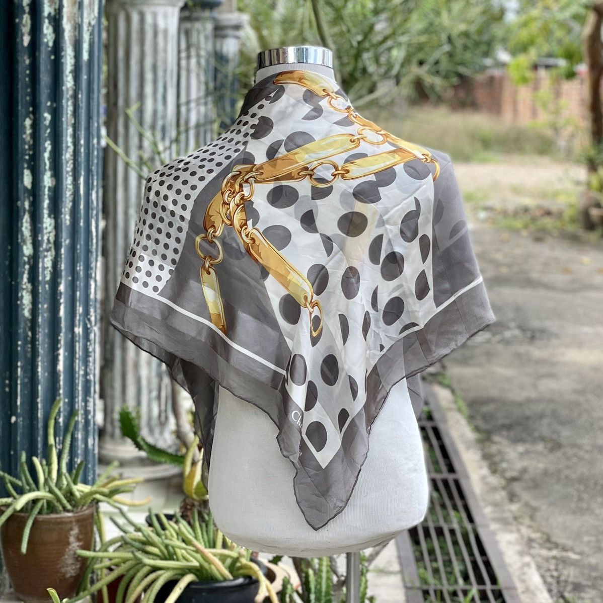 Vintage Silk Christian Dior Scarf