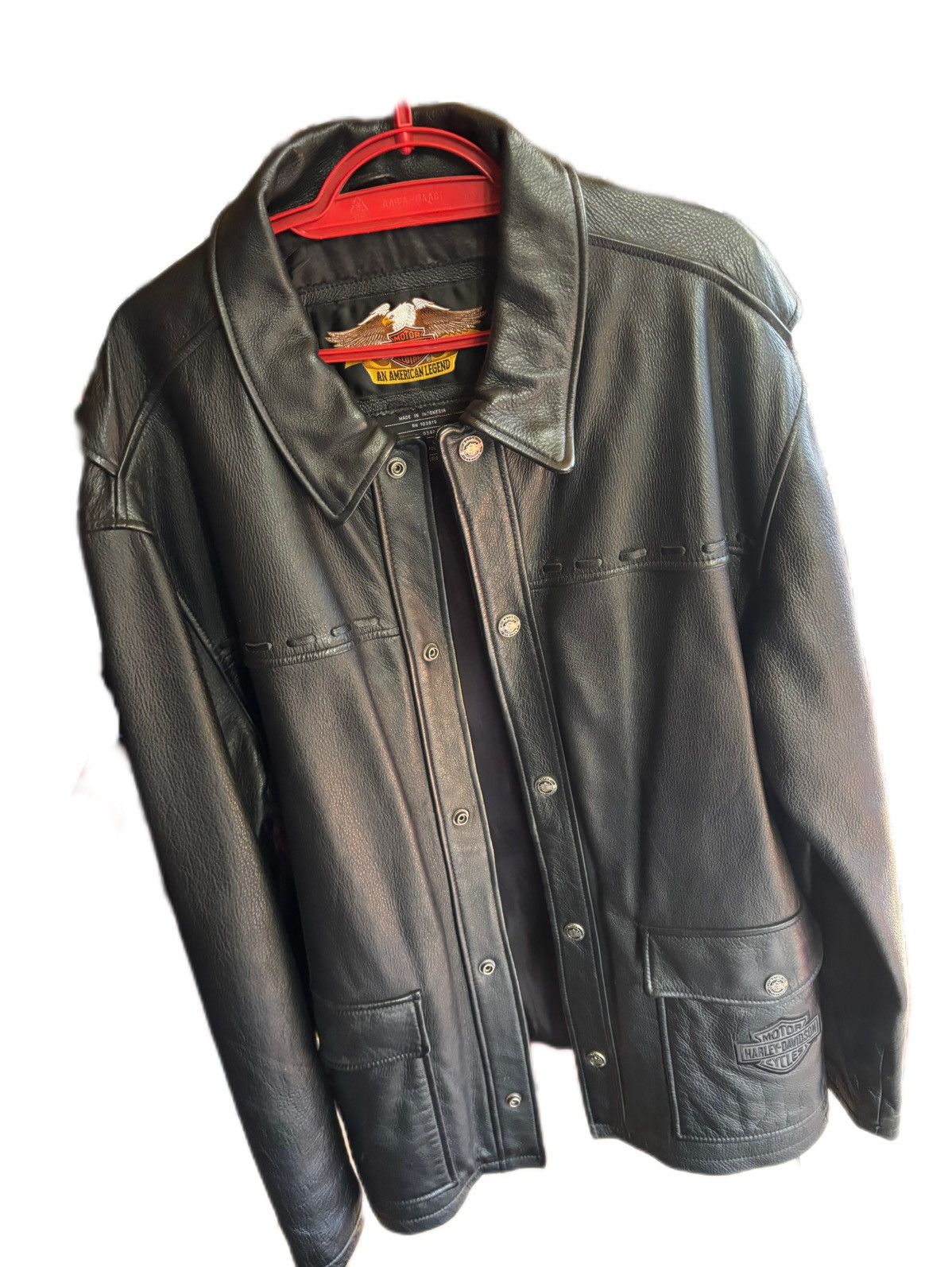Harley Davidson HARLEY DAVIDSON LEATHER JACKET Size US XL / EU 56 / 4 - 1 Thumbnail