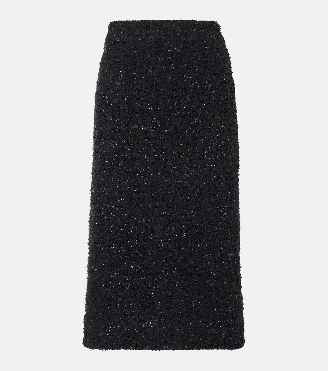 Balenciaga o1y0625 Midi Skirt in Black Size 26" / US 2 / IT 38 - 1 Thumbnail