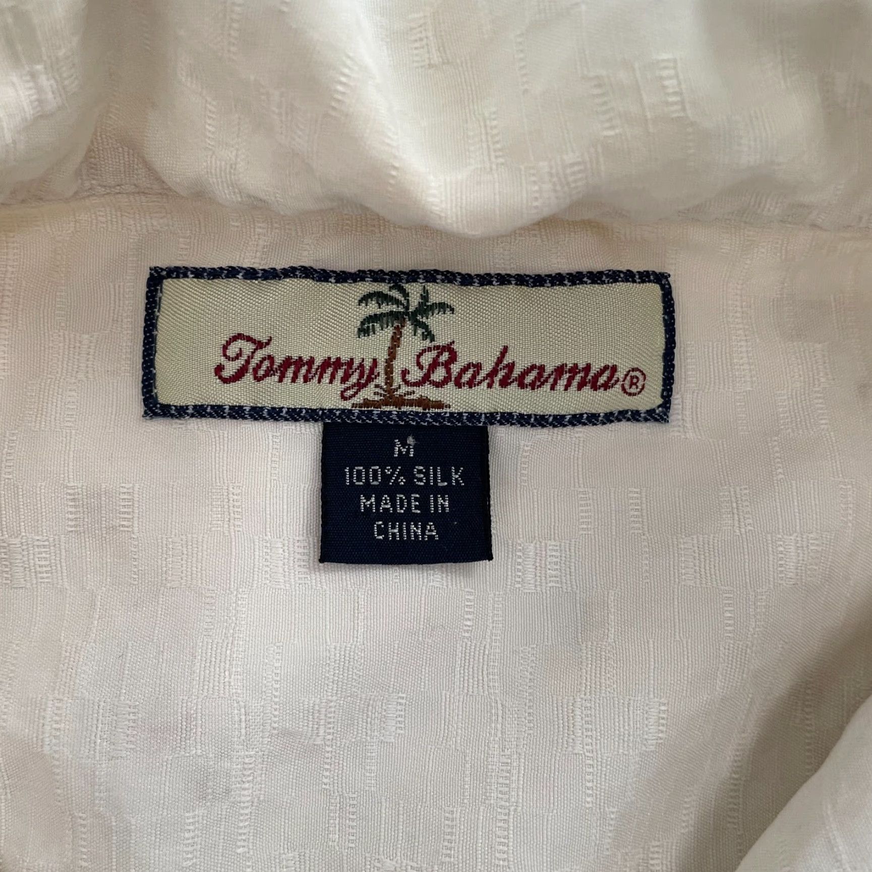Tommy Bahama VINTAGE Tommy Bahama Shirt Adult Medium Beige Embroidered Hula Girl Martini Glass Tropical Mens Size US M / EU 48-50 / 2 - 6 Thumbnail