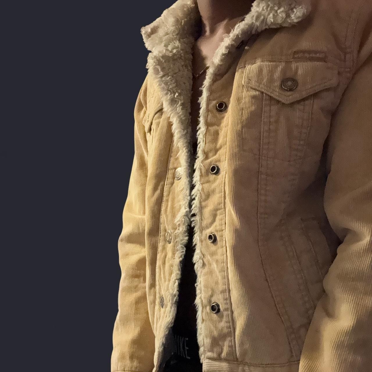 Aeropostale Aeropostale Tan Corduroy Jacket/Coat Size S / US 4 / IT 40 - 3 Thumbnail