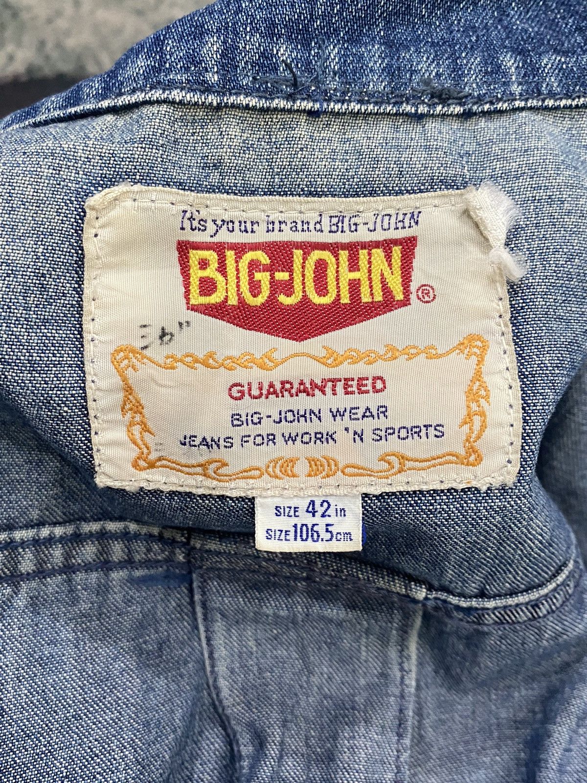 Big John Vintage BIG JOHN Chore Denim Button Size US M / EU 48-50 / 2 - 17 Thumbnail