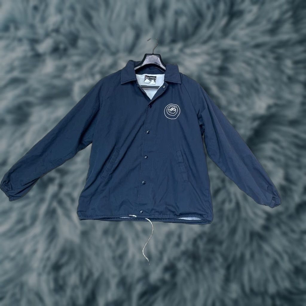 Vintage VINTAGE Butwin Nylon Jacket Button up Lined Blue Men's Size Medium Made in USA Size US M / EU 48-50 / 2 - 1 Thumbnail
