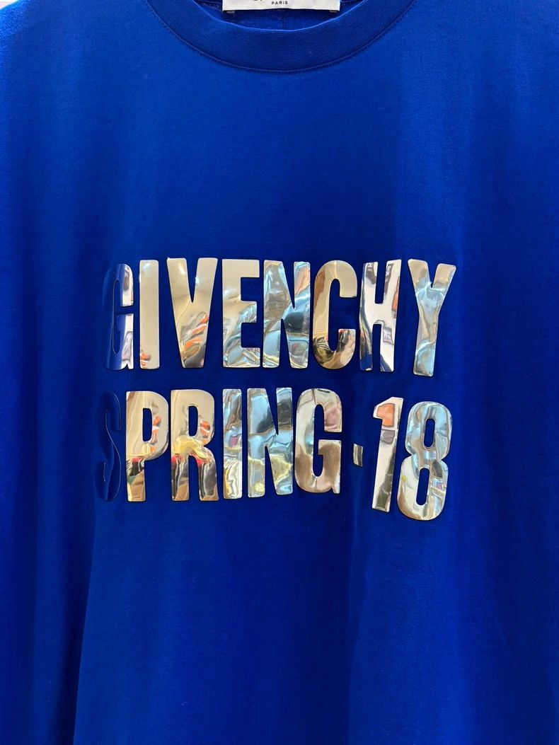 Givenchy Givenchy Blue Glitter Letter Logo Short Sleeve Size US S / EU 44-46 / 1 - 3 Thumbnail