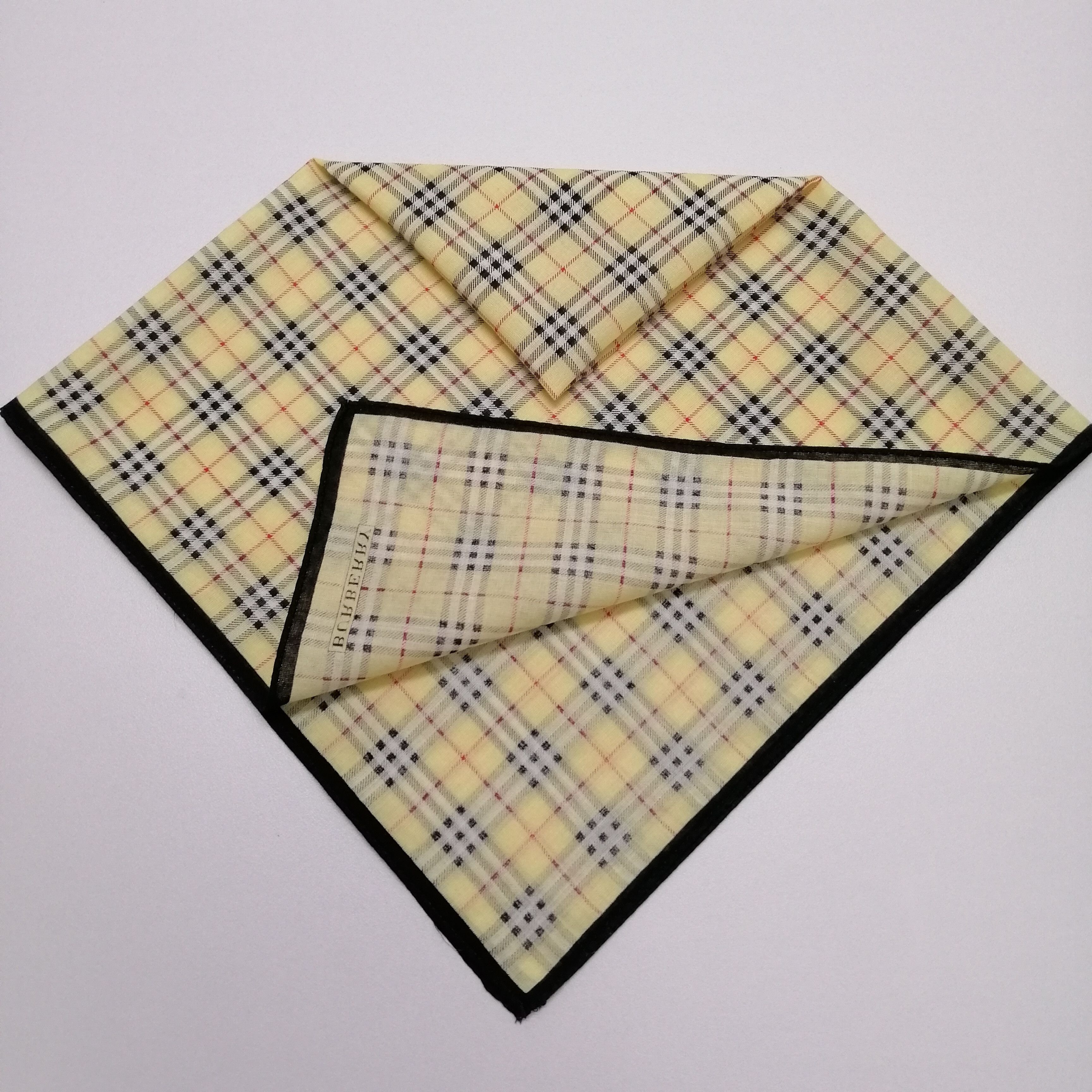 Burberry × Vintage Burberry Handkerchief/Neckerchief/Bandana-KD2182 Size ONE SIZE - 4 Thumbnail