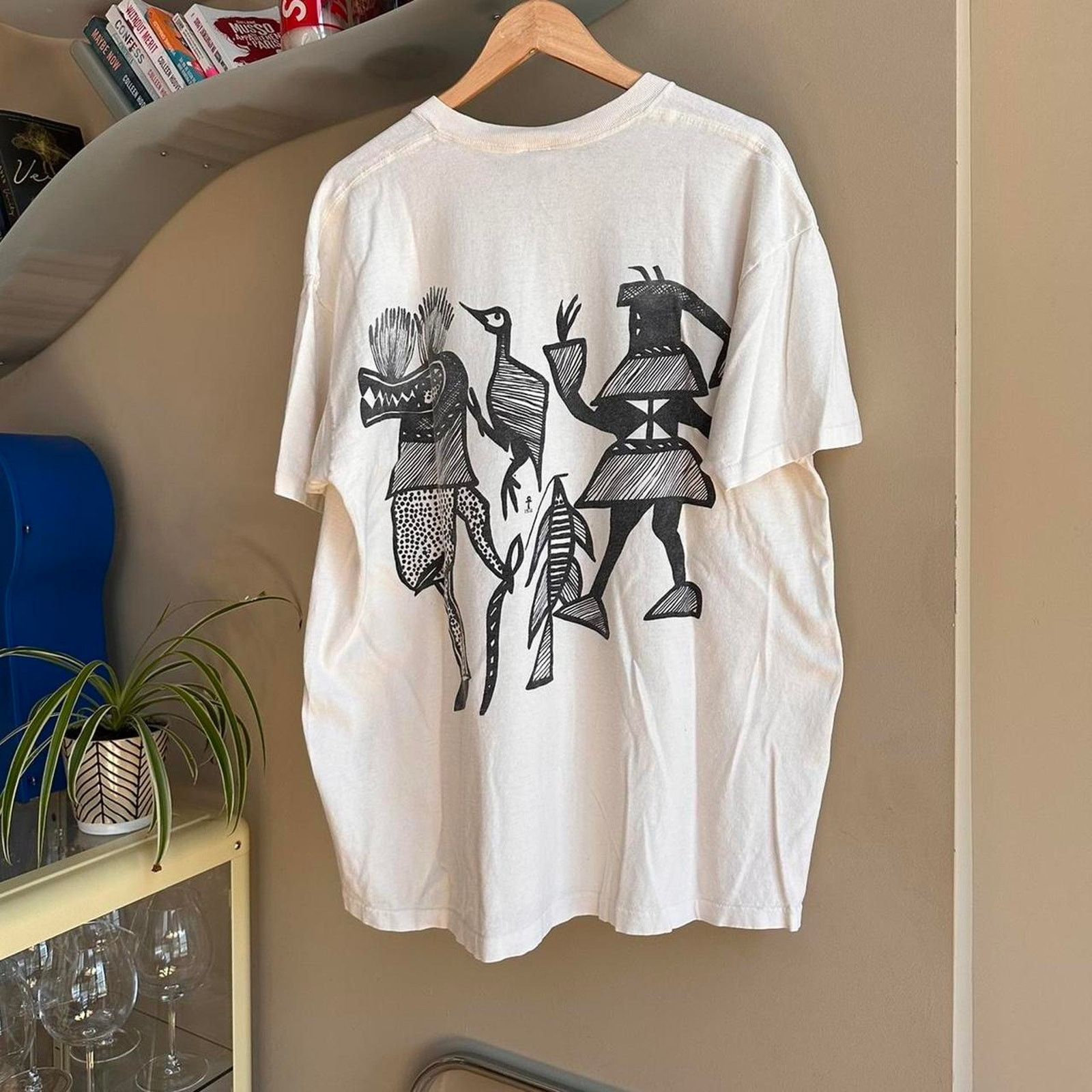 Fruit Of The Loom × Vintage Vintage’s Egyptian Hieroglyphics Art Shirt Size US XL / EU 56 / 4 - 6 Thumbnail