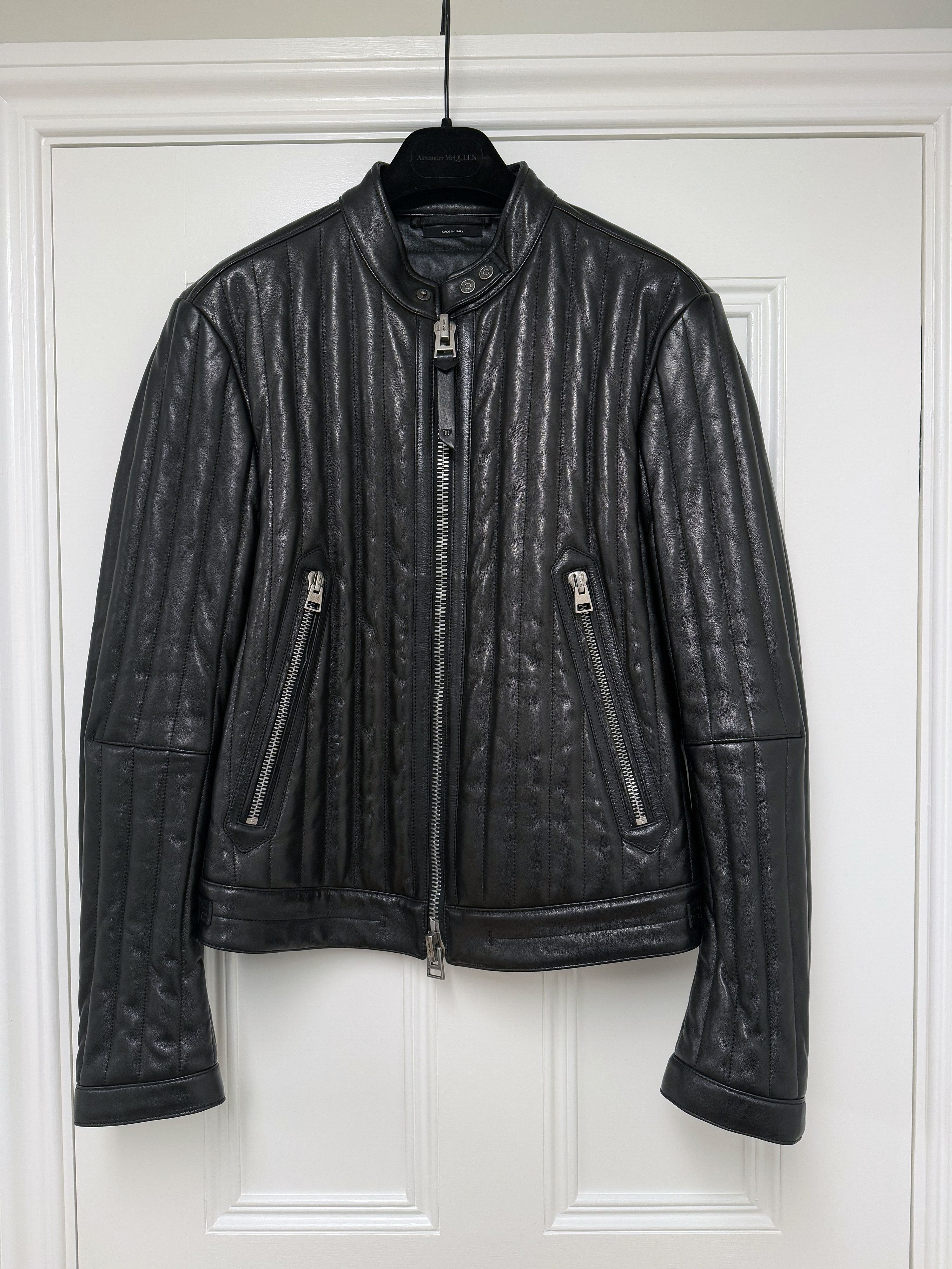 Tom Ford Ovatta Padded Leather Jacket Size US M / EU 48-50 / 2 - 1 Thumbnail