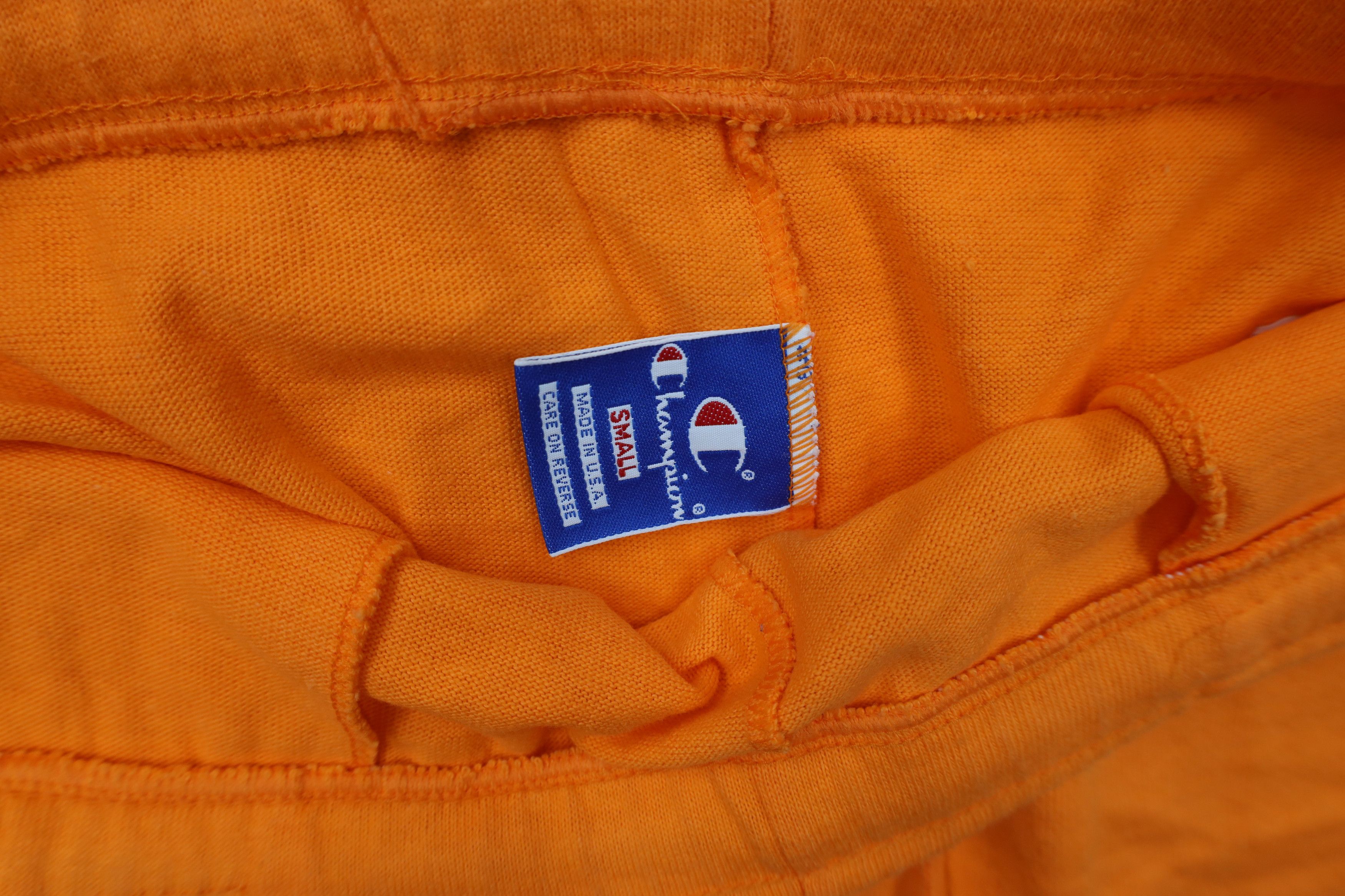 Champion × Vintage Vintage 90s Champion Knee Jersey Knit Shorts Orange USA Size US 30 / EU 46 - 6 Thumbnail