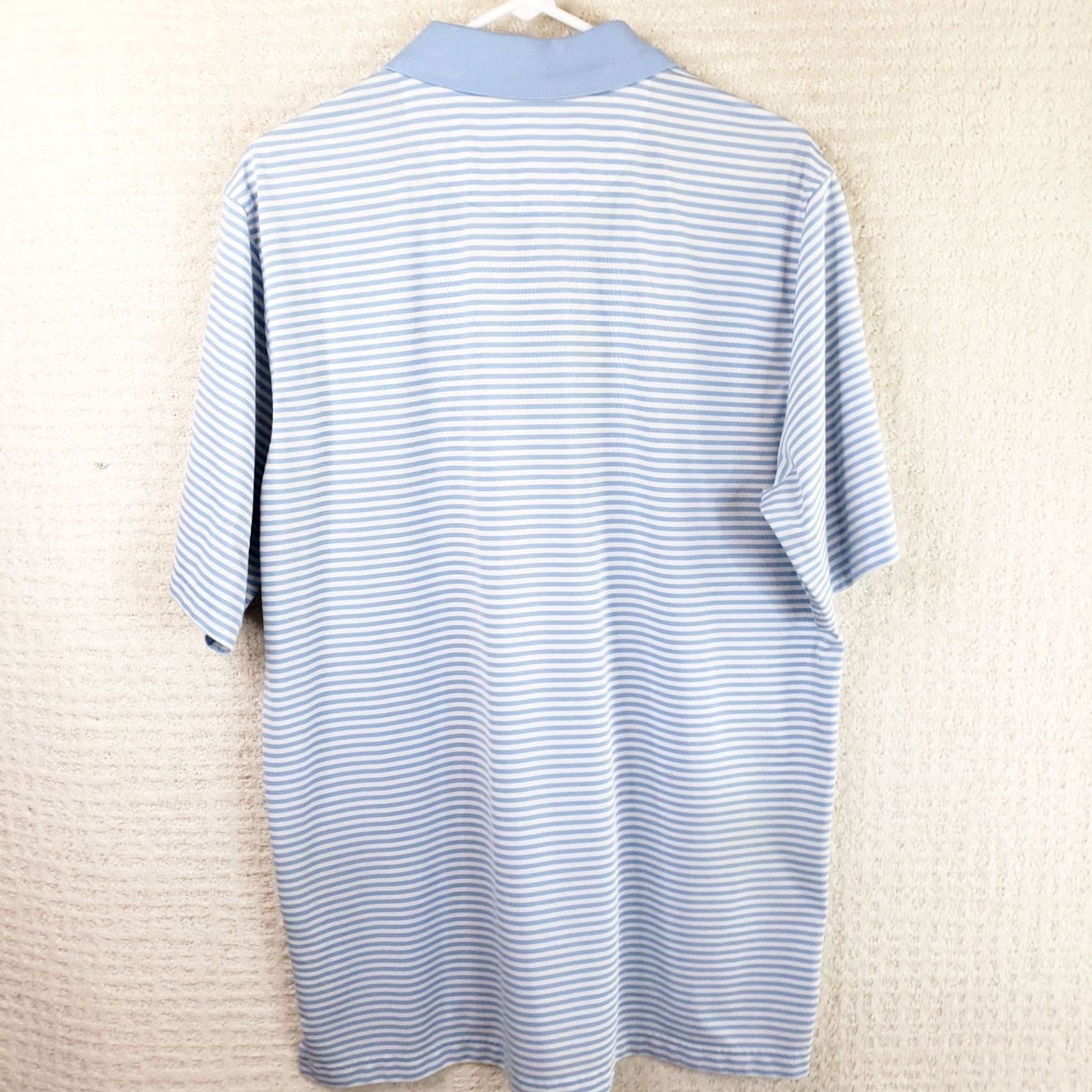 Vintage Donald Ross Polo Shirt Striped Blue White M Men Short Sleeve Golf Casual Shirt Polo Size US M / EU 48-50 / 2 - 7 Thumbnail
