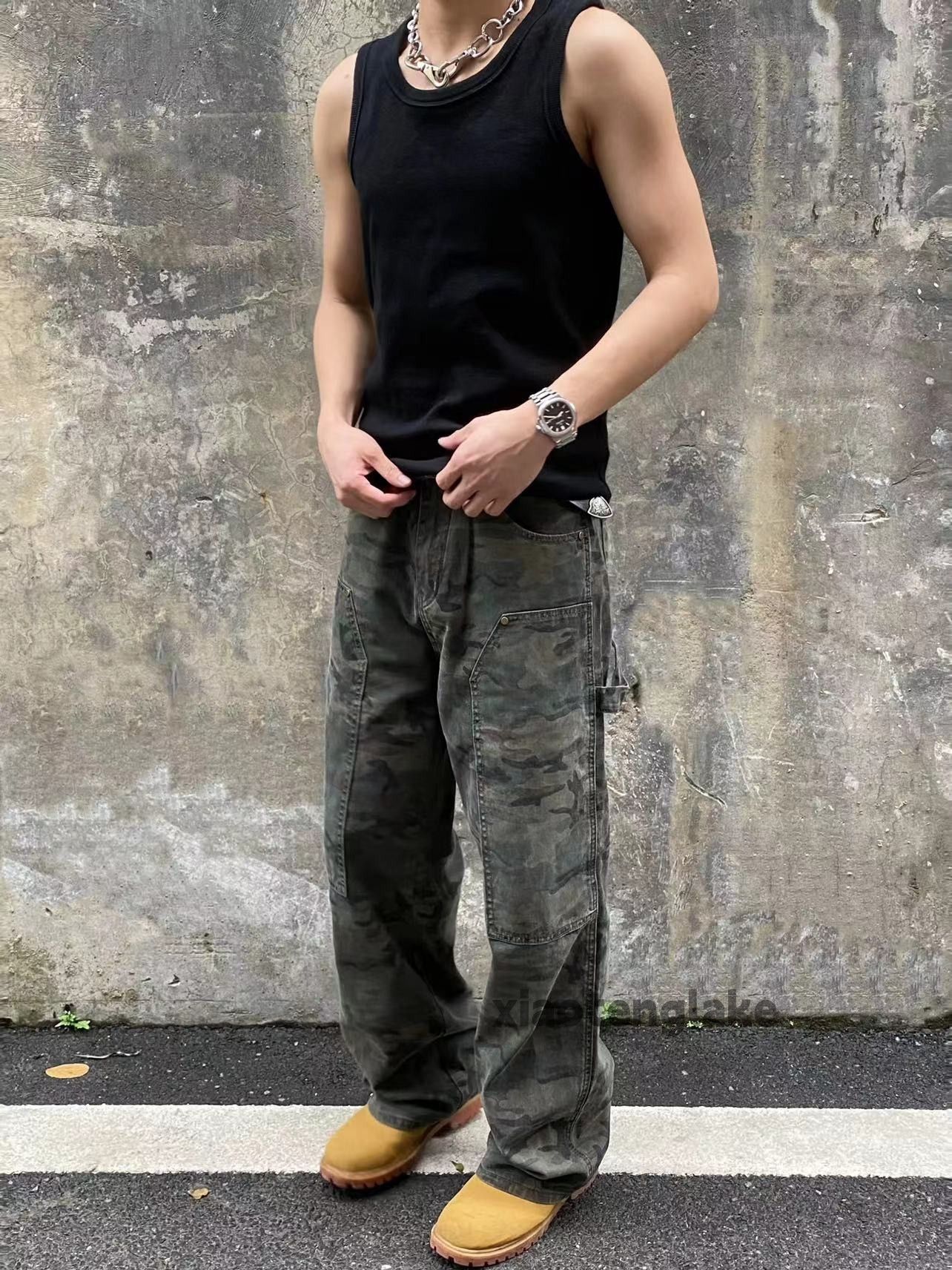 Designer × Japanese Brand × Vintage Utility military loose baggy work outdoor carpenter pants Size US 32 / EU 48 - 3 Thumbnail