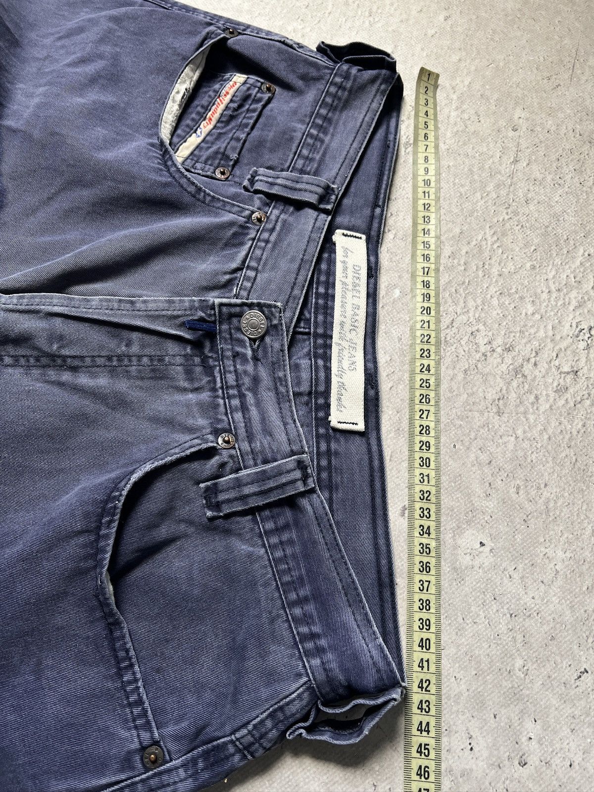Diesel Washed blue Diesel baggy retro jeans pants y2k Size US 35 - 17 Thumbnail