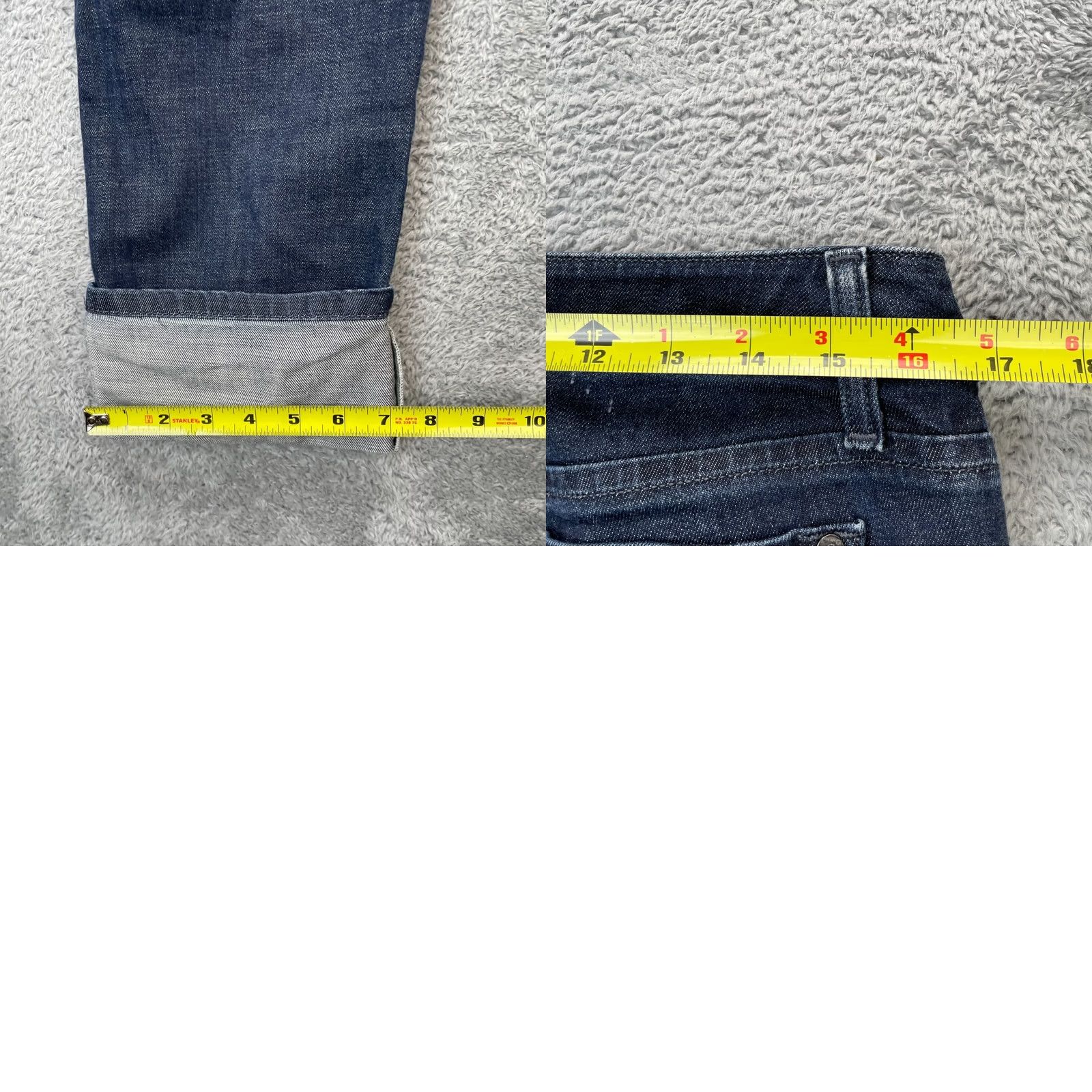 Vintage Joes Jeans Womens Capri Denim Cotton Medium Wash 31 Blue Honey Kicker Cuffed 5-Pocket Regular Inseam 21 Size 24" / US 00 / IT 34 - 8 Thumbnail