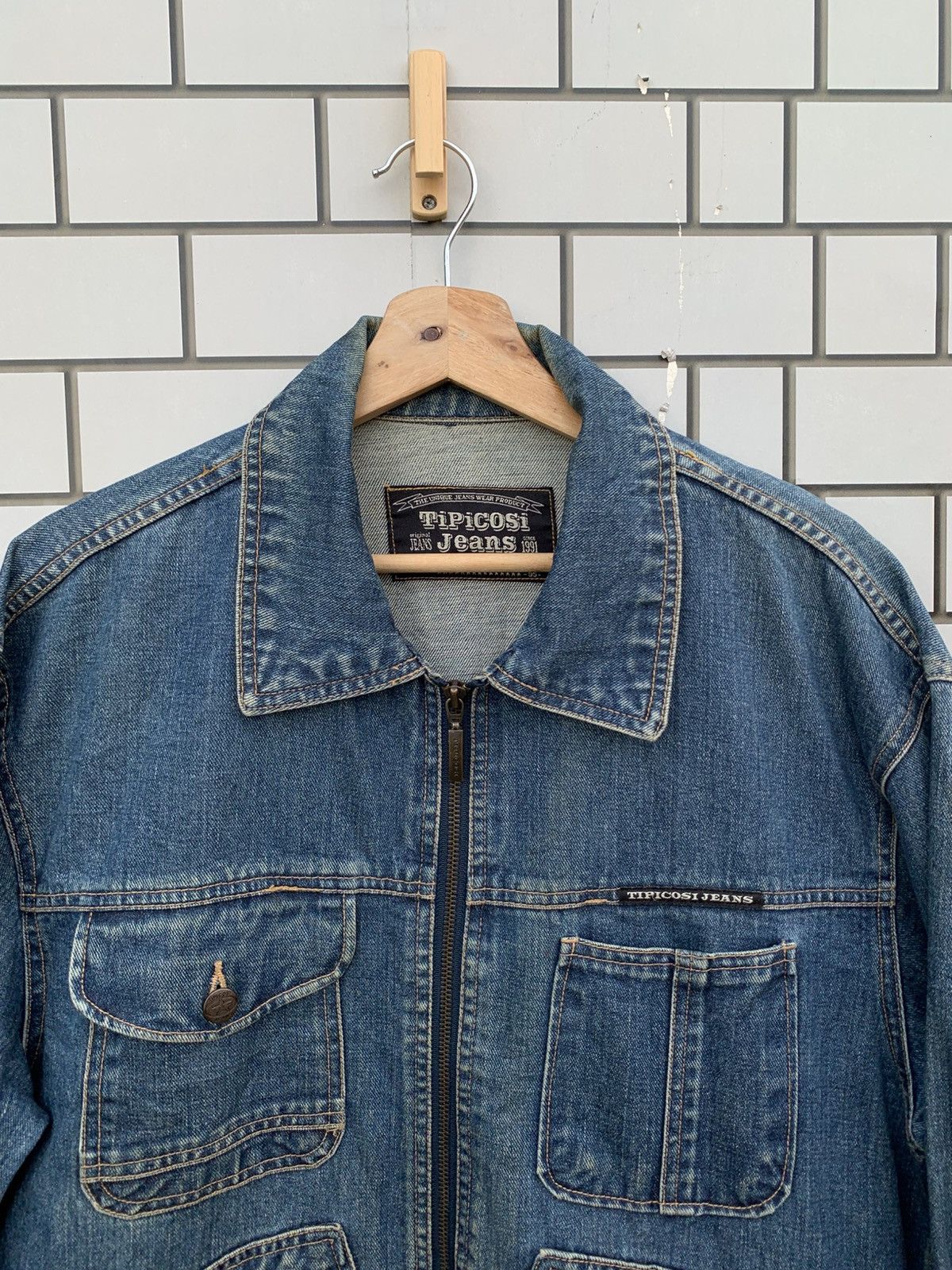 Japanese Brand × Vintage Vintage Japanese Brand Tipicosi Jeans Denim Jacket Size US L / EU 52-54 / 3 - 7 Thumbnail