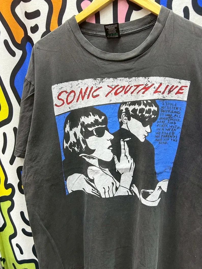 Vintage Vintage 2000s Sonic Youth Band tshirt size XL Size US XL / EU 56 / 4 - 1 Thumbnail