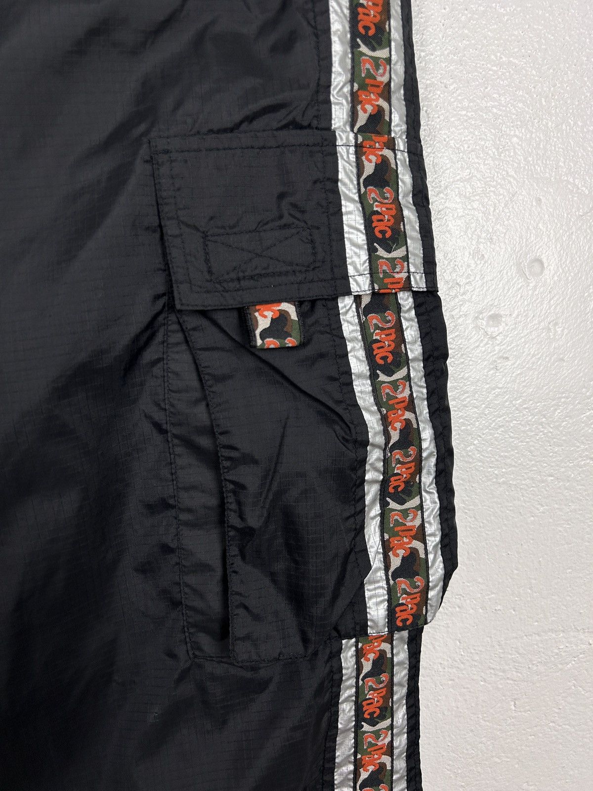 Rap Tees Vintage 2PAC Rap Hip Hop Cargo Lampas Utility Pants Size US 34 / EU 50 - 3 Thumbnail