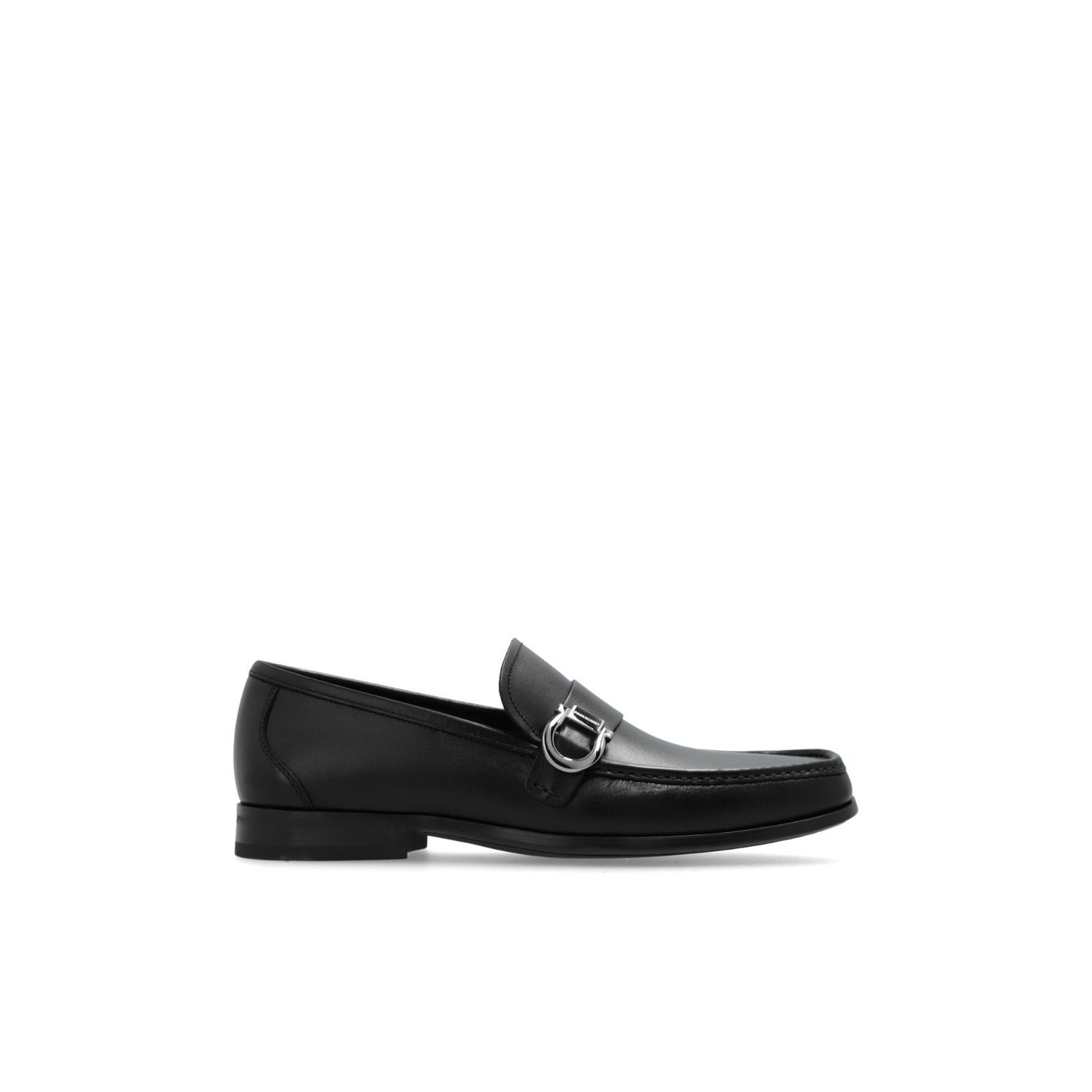 FERRAGAMO Caspian Black Leather Loafers New & Authentic (Men