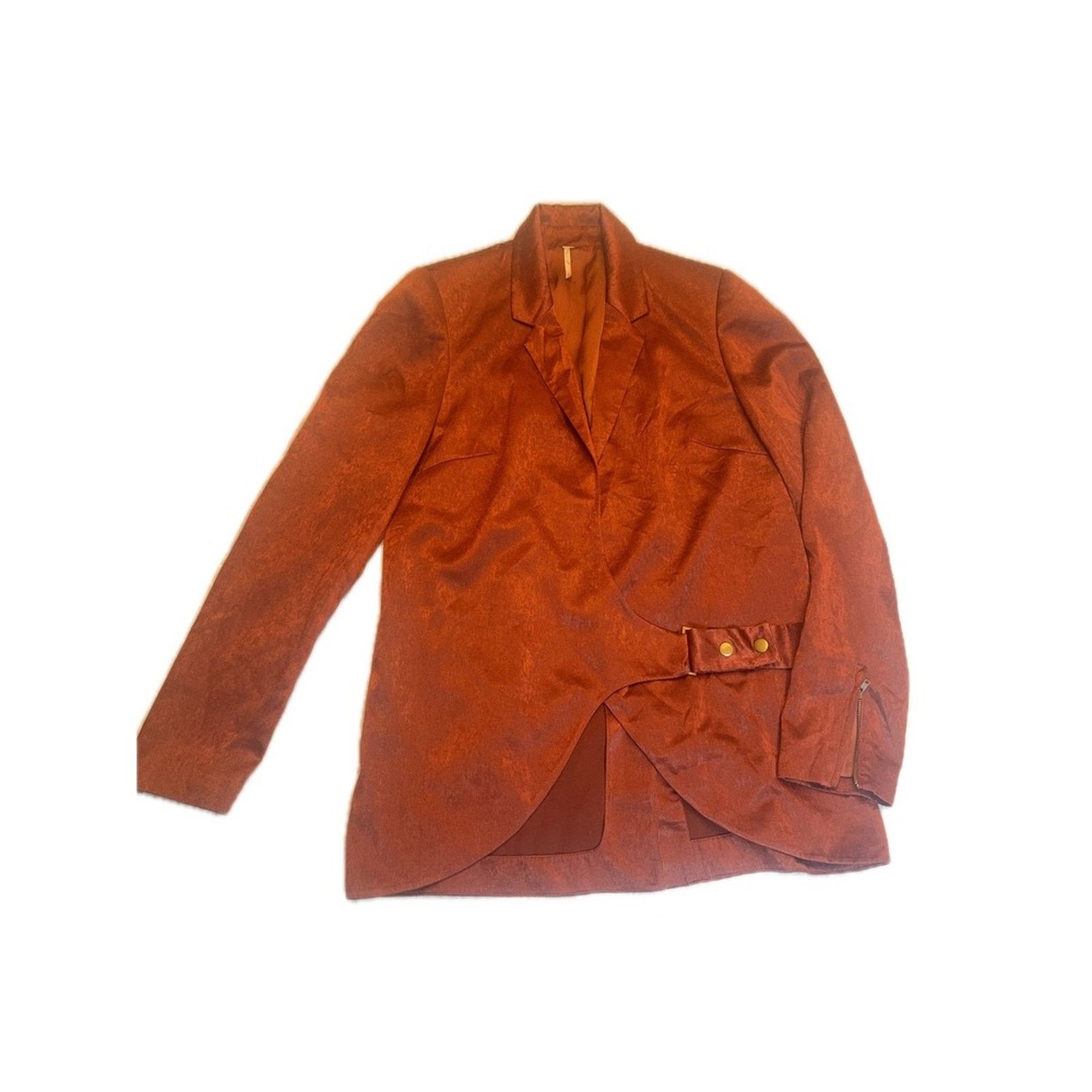 Free People Free People Rust Colored Blazer Jacket Statement Size S Size S / US 4 / IT 40 - 1 Thumbnail