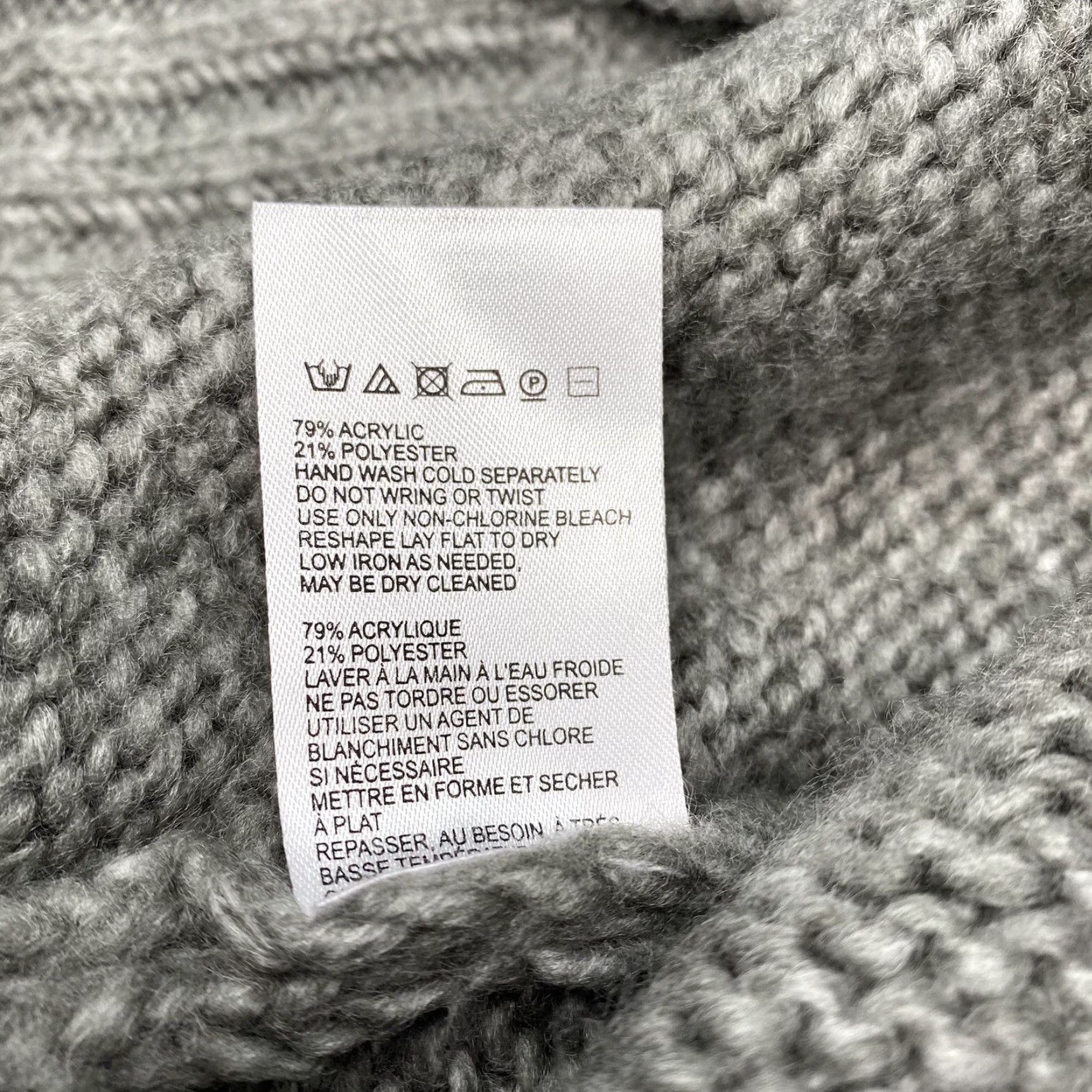 Urban Outfitters Urban Outfitters Sweater Womens M Gray Mock Neck Pullover Casual Regular Knit Logo 79% Acrylic 21% Polyester Size M / US 6-8 / IT 42-44 - 6 Thumbnail
