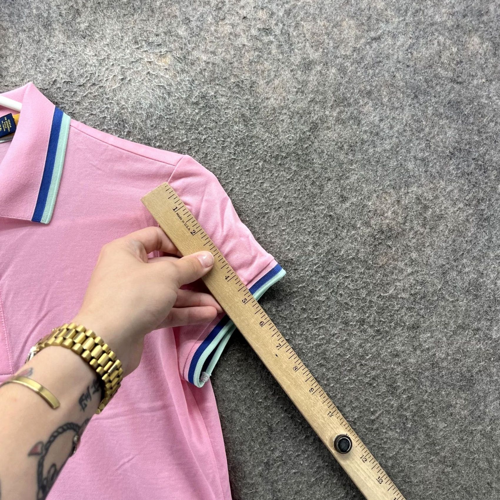 Polo Ralph Lauren VINTAGE Polo Ralph Lauren Polo Shirt Womens XS Pink Palm Tree Golf Performance Logo Size XS / US 0-2 / IT 36-38 - 5 Thumbnail