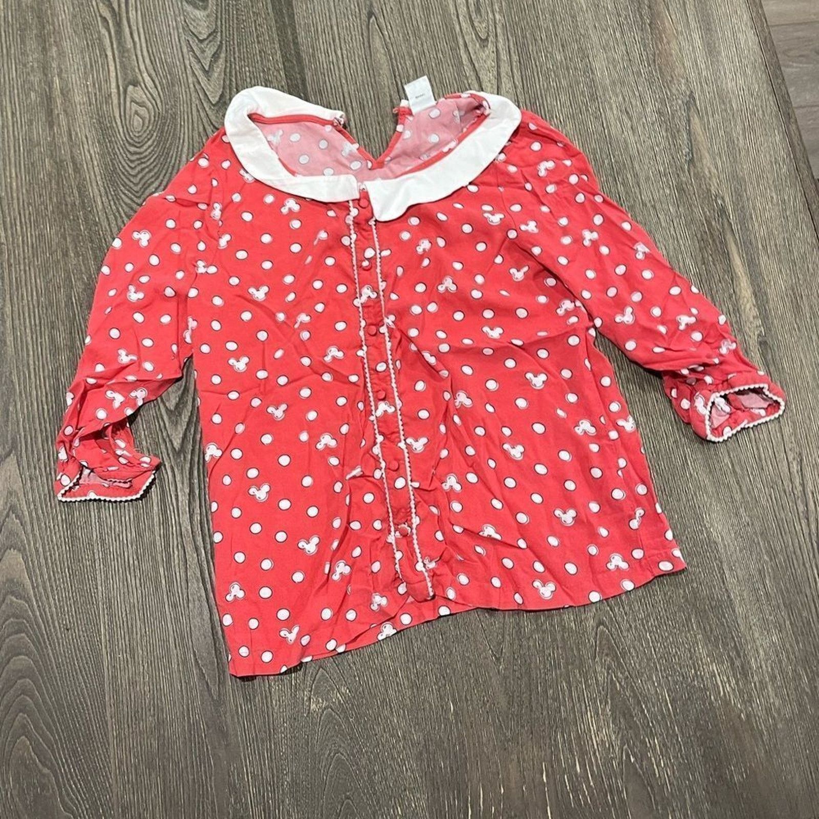 Disney Disney LC Lauren Conrad Polka Dot Blouse Button Front Size M Size M / US 6-8 / IT 42-44 - 1 Thumbnail