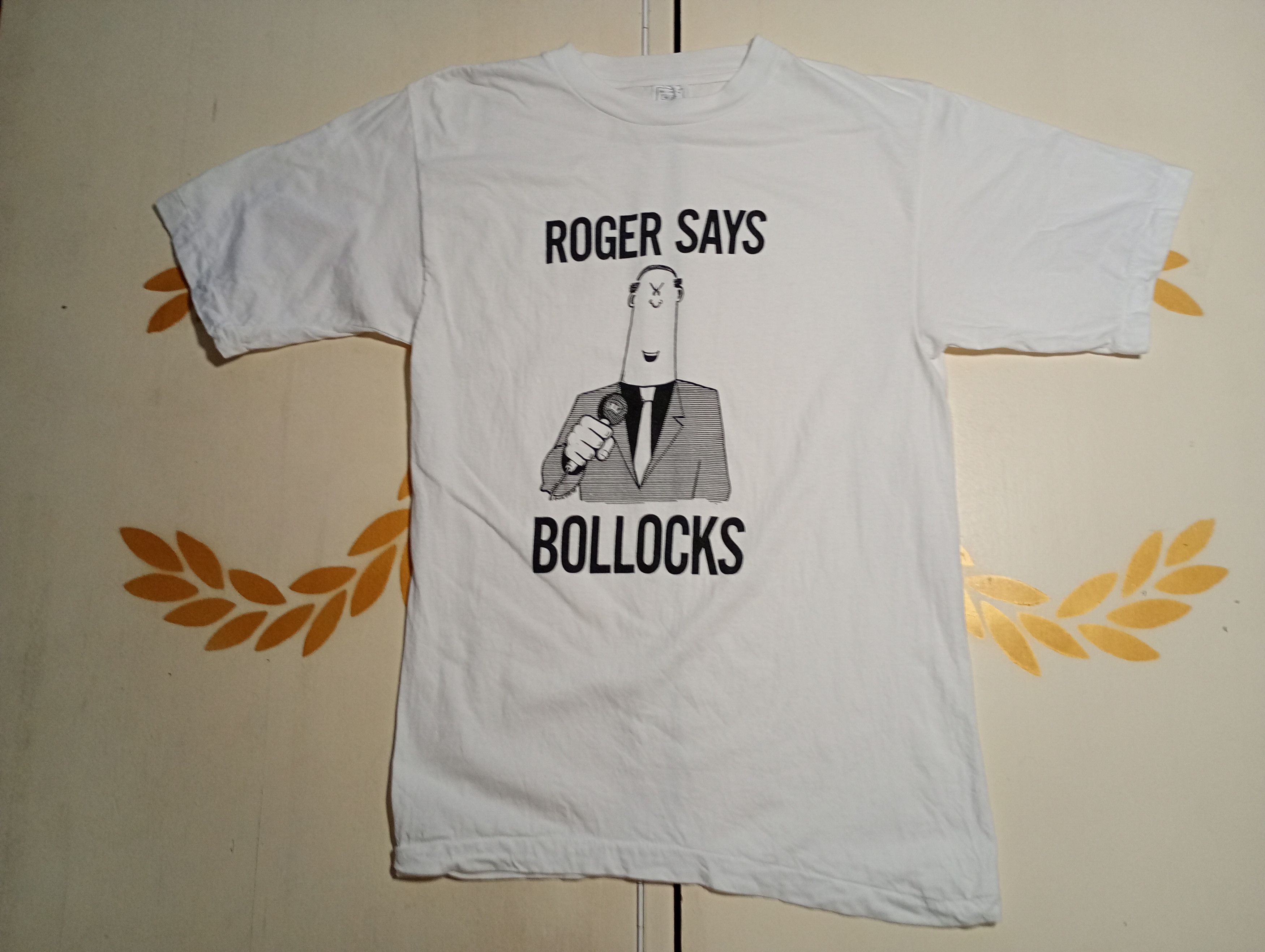 Vintage Roger Says Bolloks T-Shirt Vintage 80's Size US M / EU 48-50 / 2 - 1 Thumbnail