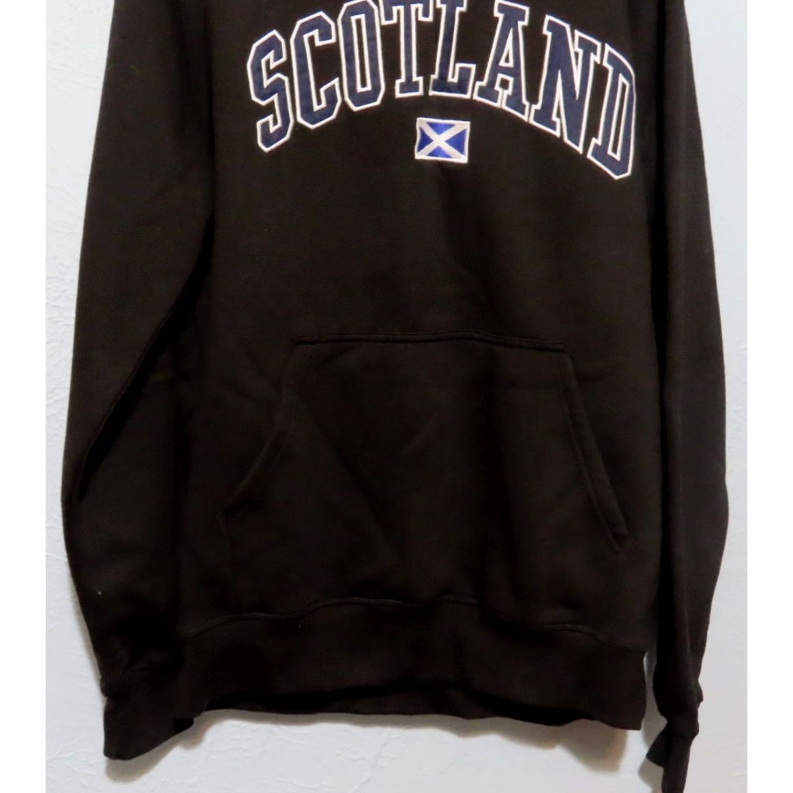Pringle Of Scotland Pride of Scotland Hoodie Graphic Print Black Men's XL Pullover Hooded Embroidery Print All Seasons Size US XL / EU 56 / 4 - 2 Thumbnail