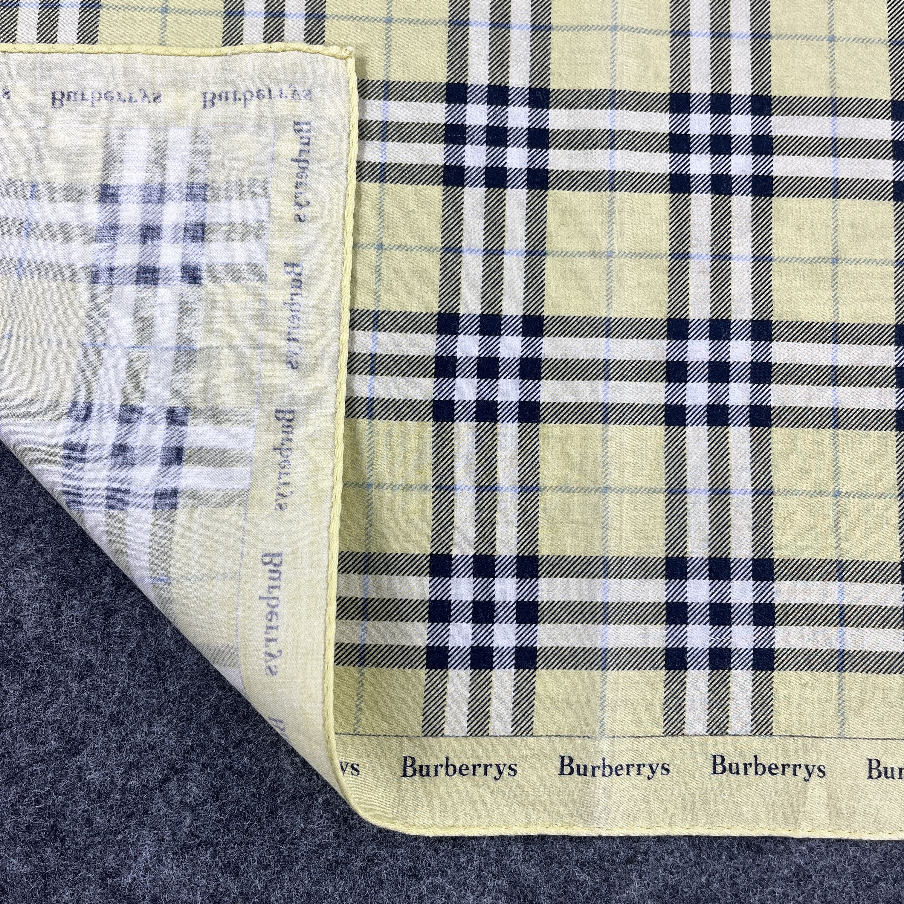 Burberry × Vintage Burberry Handkerchief / Bandana / Neckerchief B461 Size ONE SIZE - 4 Thumbnail