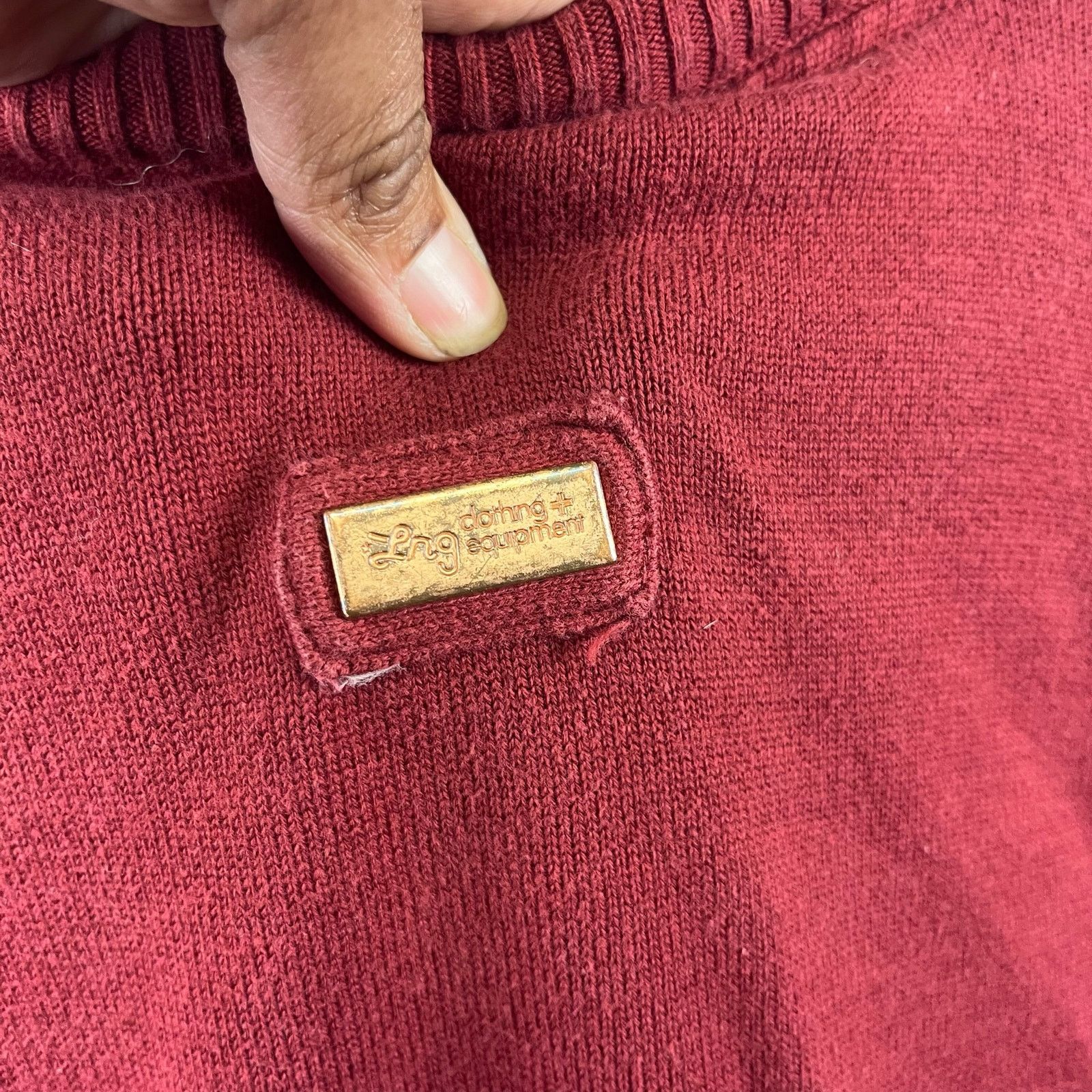 LRG Mens 4XL Vintage LRG Slow & Low Sweater Maroon Embroidered Size US XXL / EU 58 / 5 - 15 Thumbnail