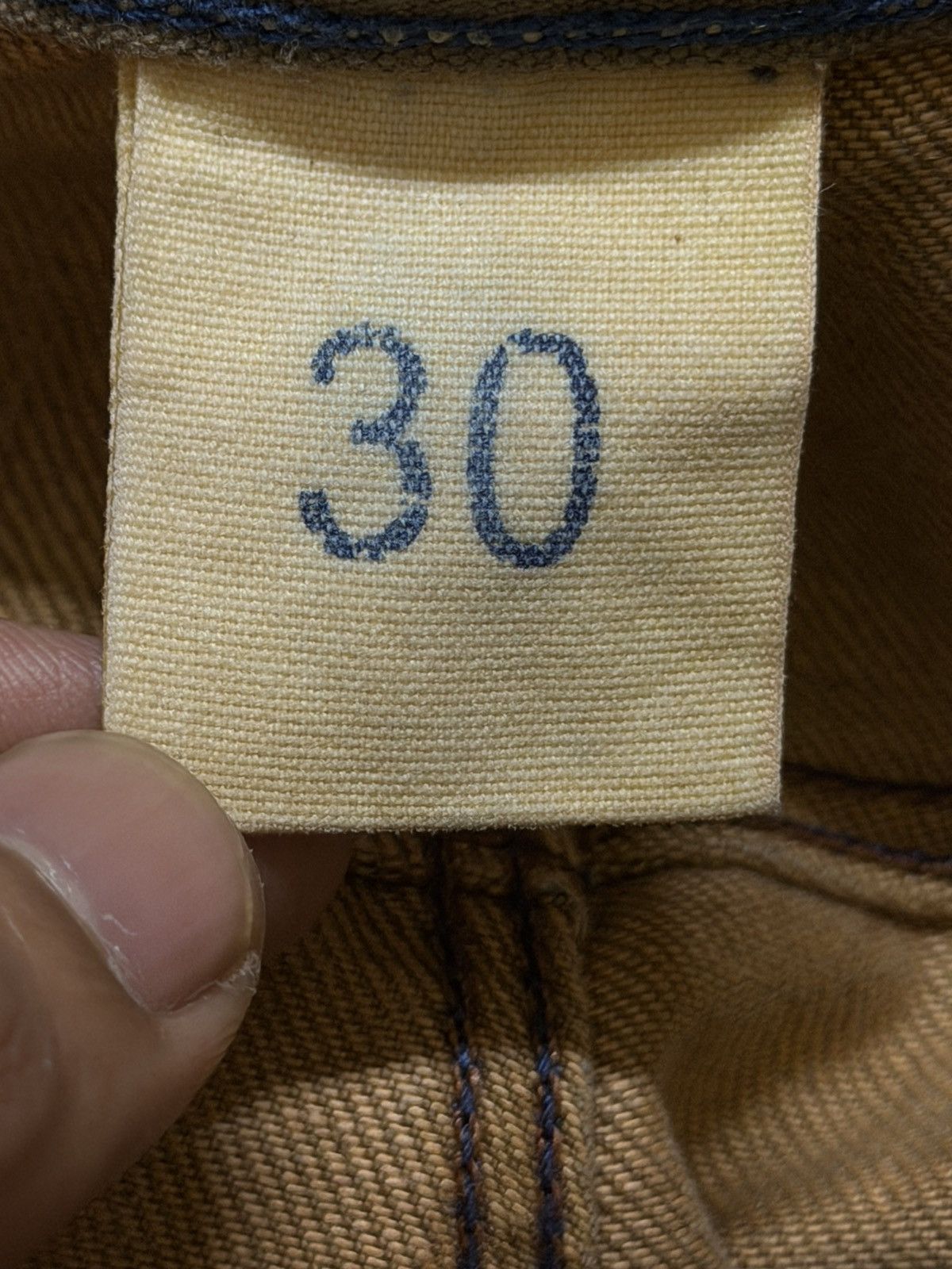 If Six Was Nine Vintage Y2K Japanese Brand Blue Faded Wash Spiral Wide Leg Size US 31 - 5 Thumbnail
