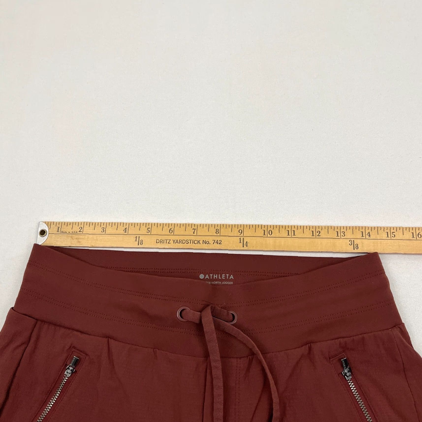 Athleta Athleta Trekkie North Jogger Pants Womens Sz 6 W29 L27 Burgundy Travel Pull On Size 28" / US 6 / IT 42 - 3 Thumbnail