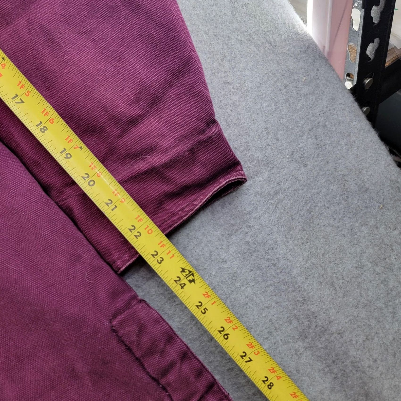 Vintage Cabela's Jacket Womens XL Purple Canvas Fleece Lined Insulated Pockets chore Size XL / US 12-14 / IT 48-50 - 7 Thumbnail