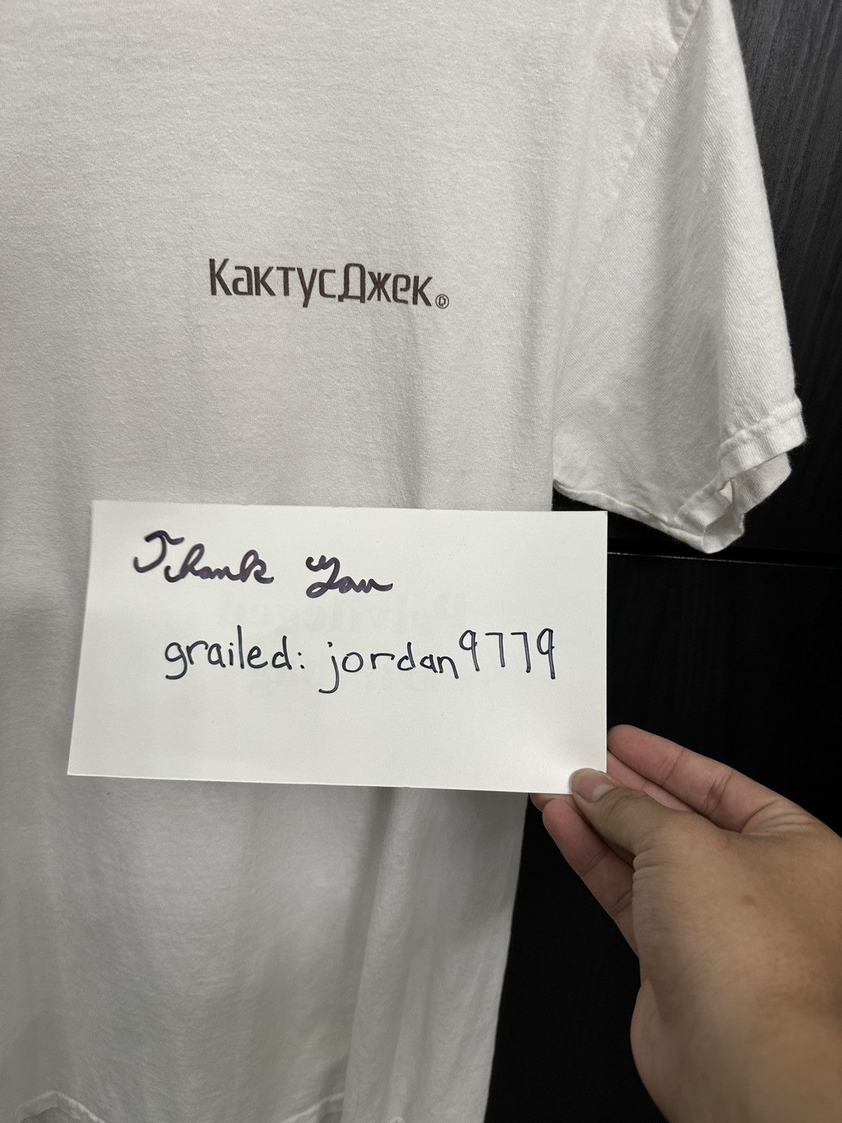 Travis Scott Travis Scott Cactus Jack Rage Emote Tee White Size US S / EU 44-46 / 1 - 4 Thumbnail