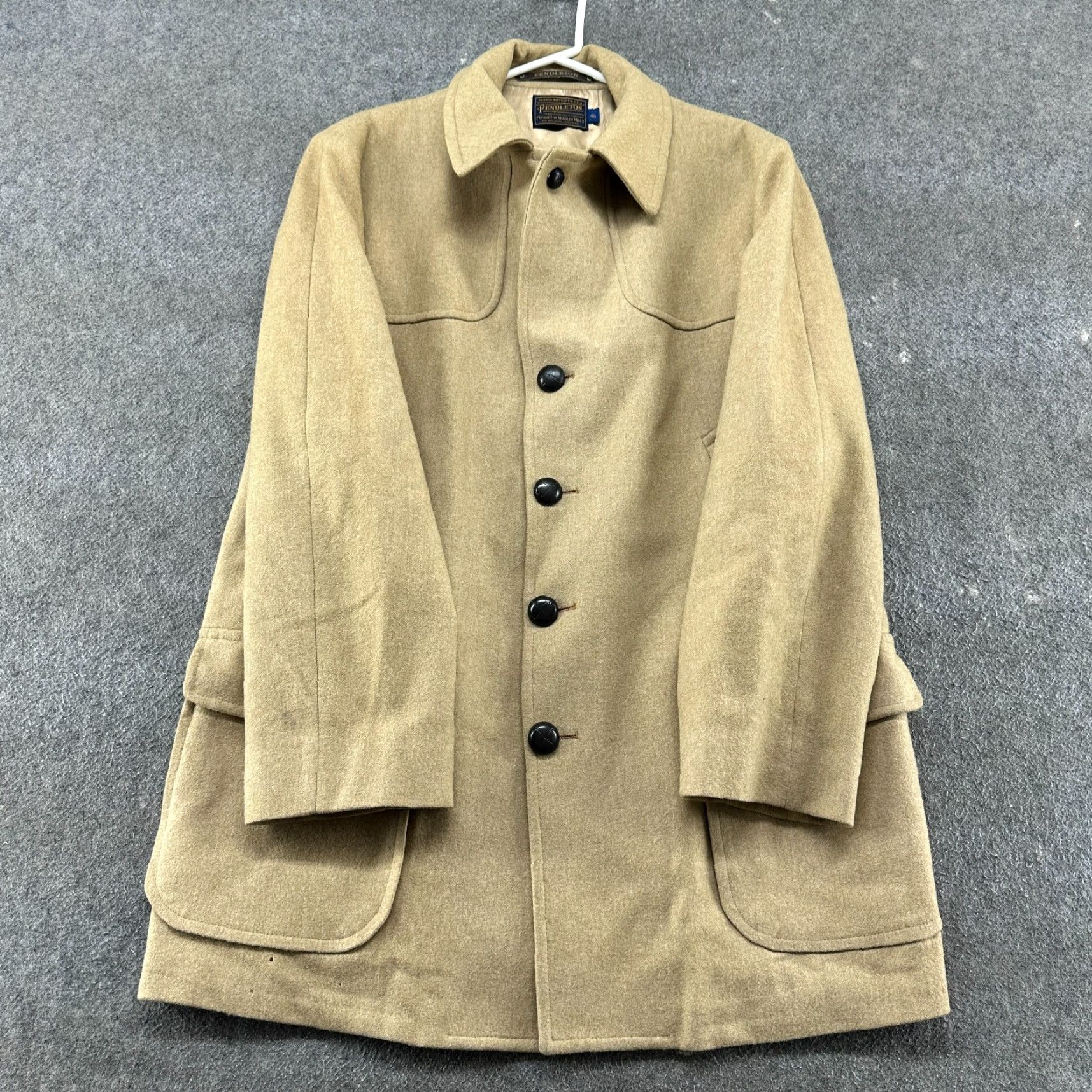 Pendleton VINTAGE Pendleton Coat Mens 46 Brown Overcoat Long Wool Size US S / EU 44-46 / 1 - 2 Thumbnail