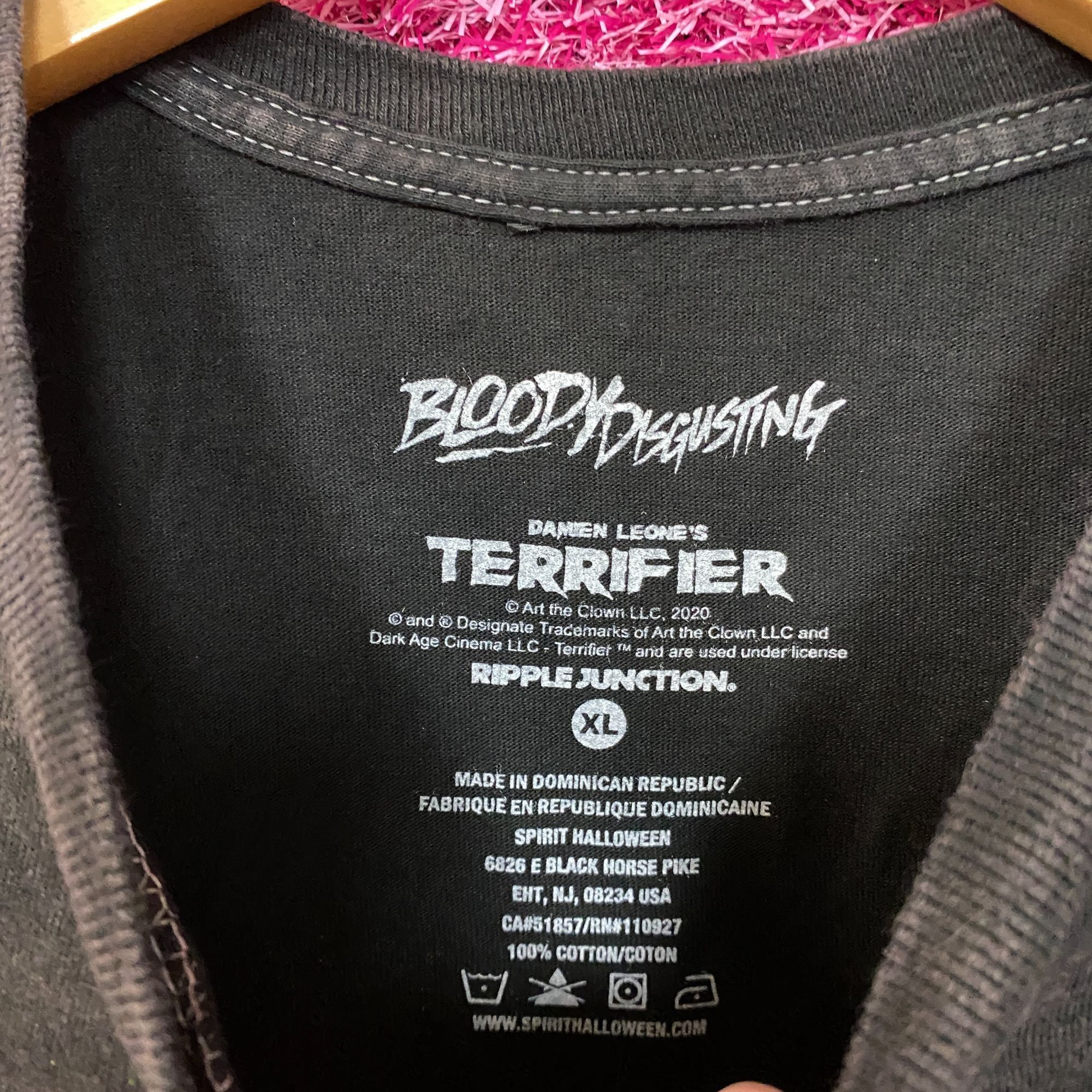 Ripple Junction Bloody Disgusting x Terrifier Art the Clown Neon Horror T-Sh Size US XL / EU 56 / 4 - 4 Thumbnail