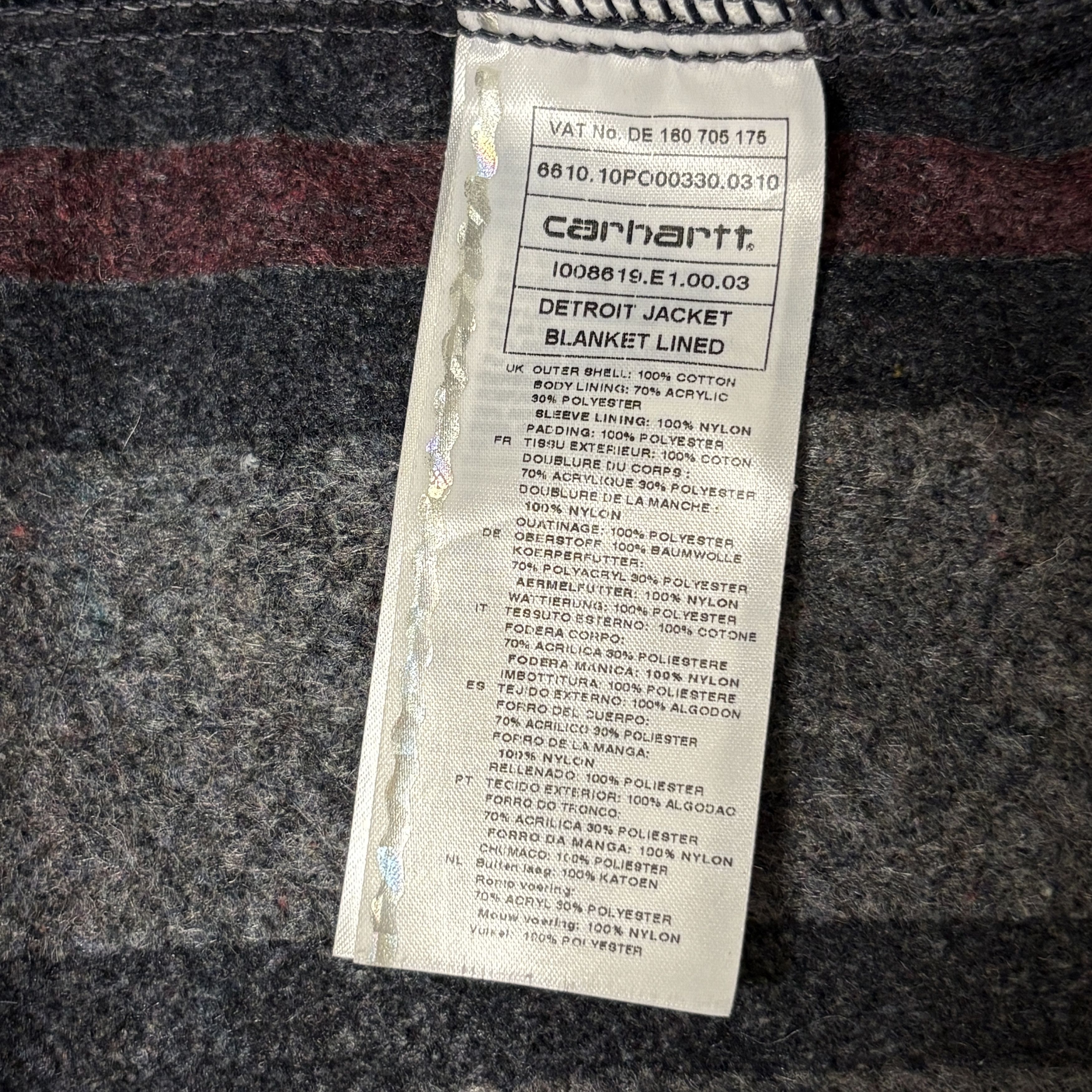 Carhartt Carhartt Detroit Jacket Blanket Lined Pockets Zip Workwear Size US XL / EU 56 / 4 - 21 Thumbnail
