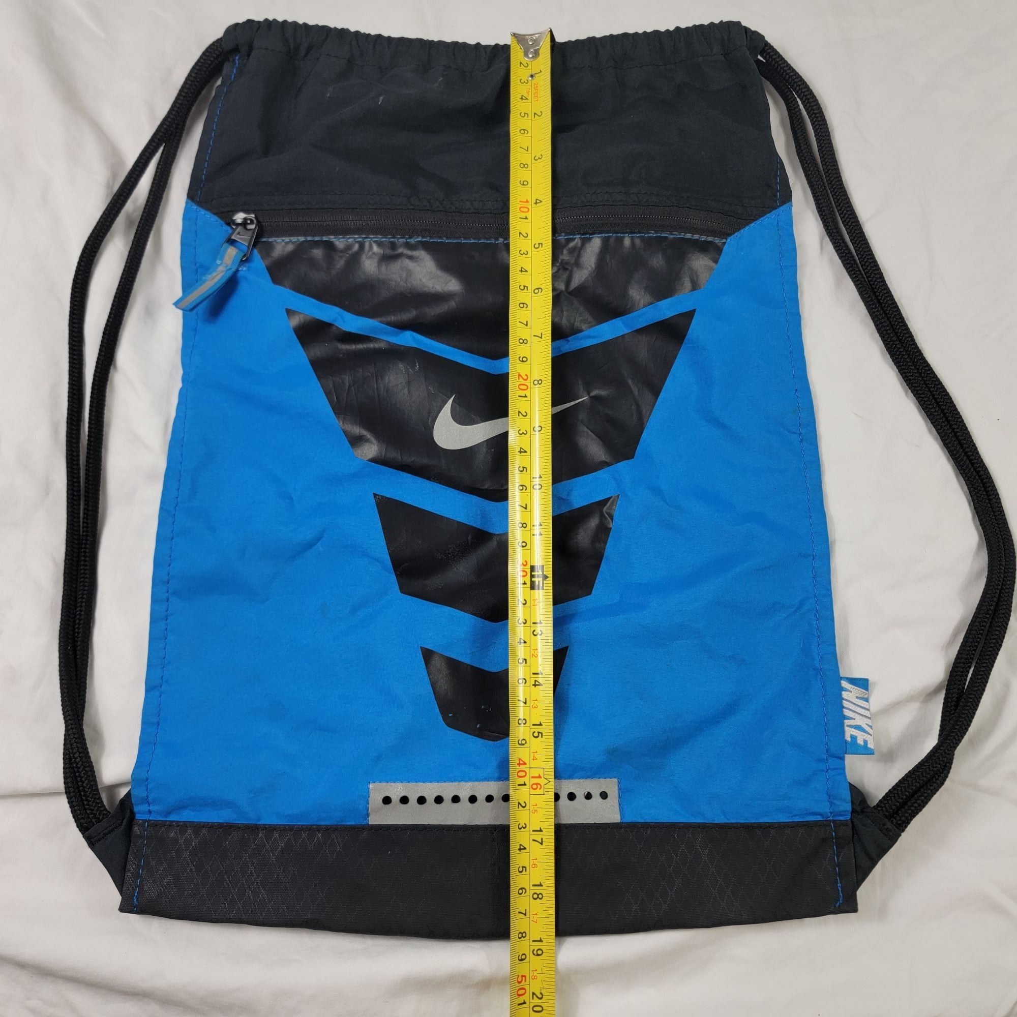 Nike Nike Vapor Blue Black Drawstring Cinch Backpack Bag Training Size ONE SIZE - 7 Thumbnail