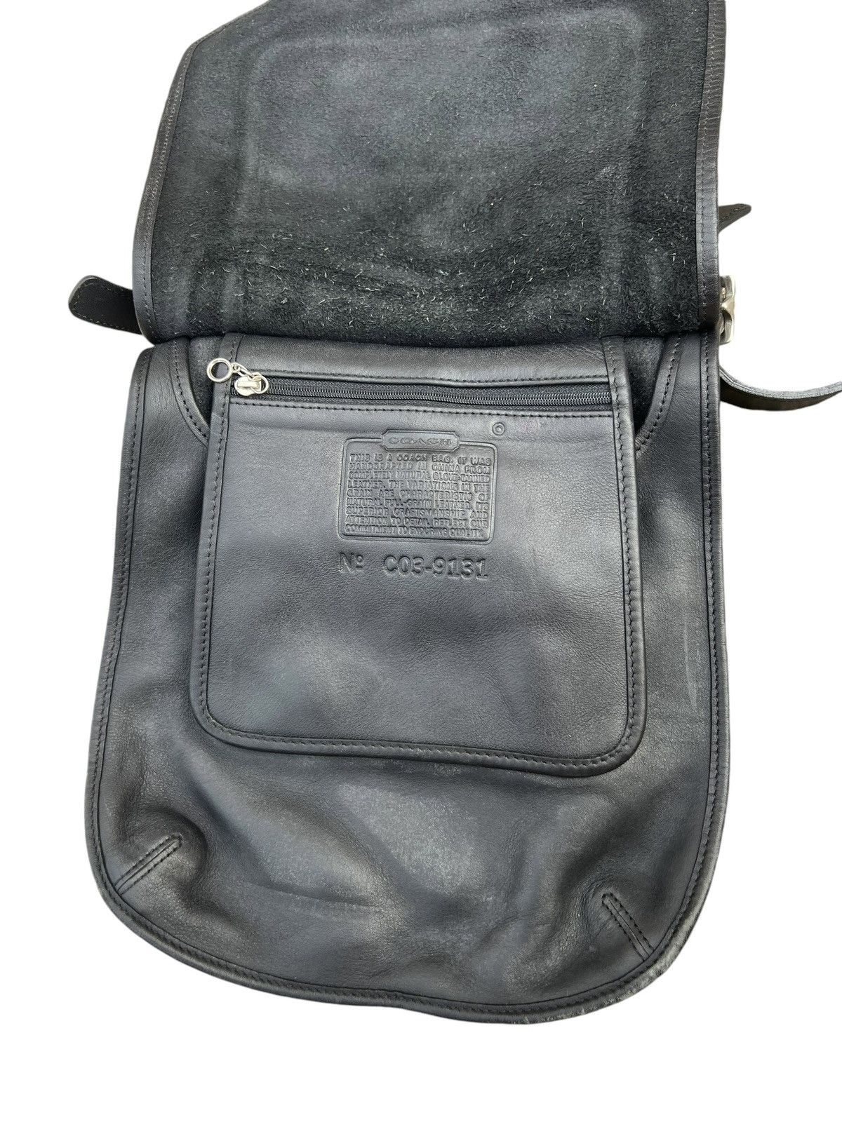 Coach × Leather Vintage Coach Patina Glove Tanned Leather Flap Bag Size ONE SIZE - 13 Thumbnail