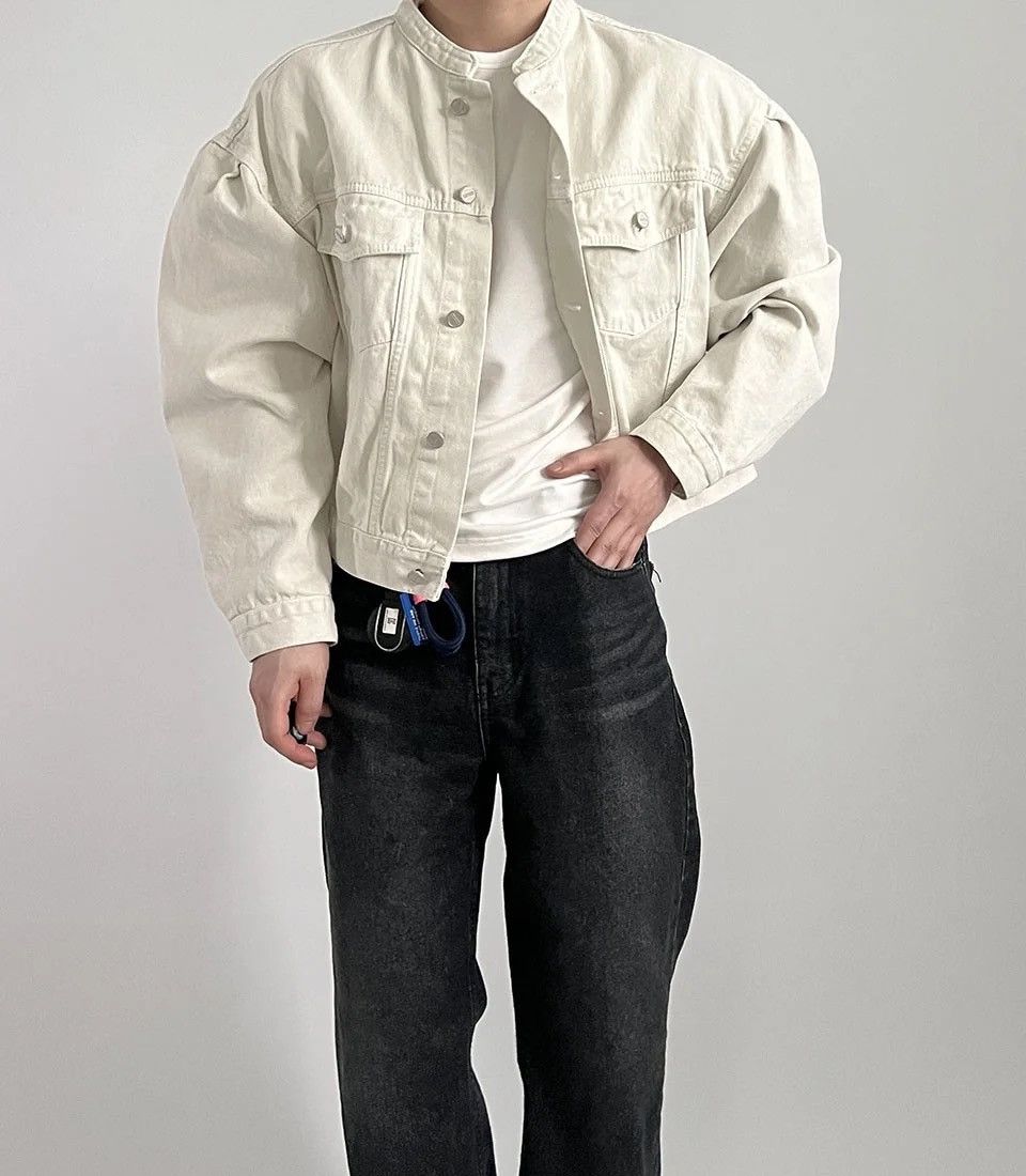 Japanese Brand × Vintage Denim Casual with Pockets hip-hop bomber jacket y2k 90’s Size US L / EU 52-54 / 3 - 1 Thumbnail