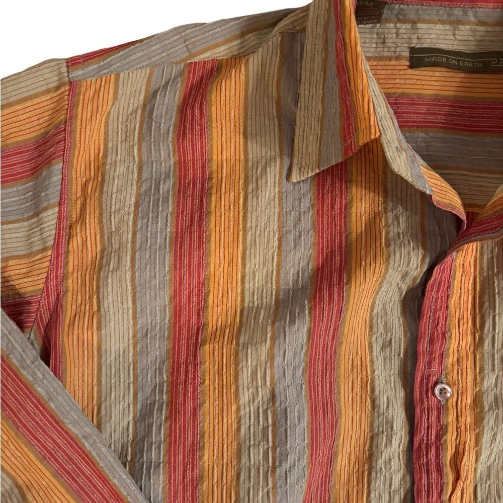 Made on Earth 2BU Authentic Y2K Striped Multicolor Men's Cr