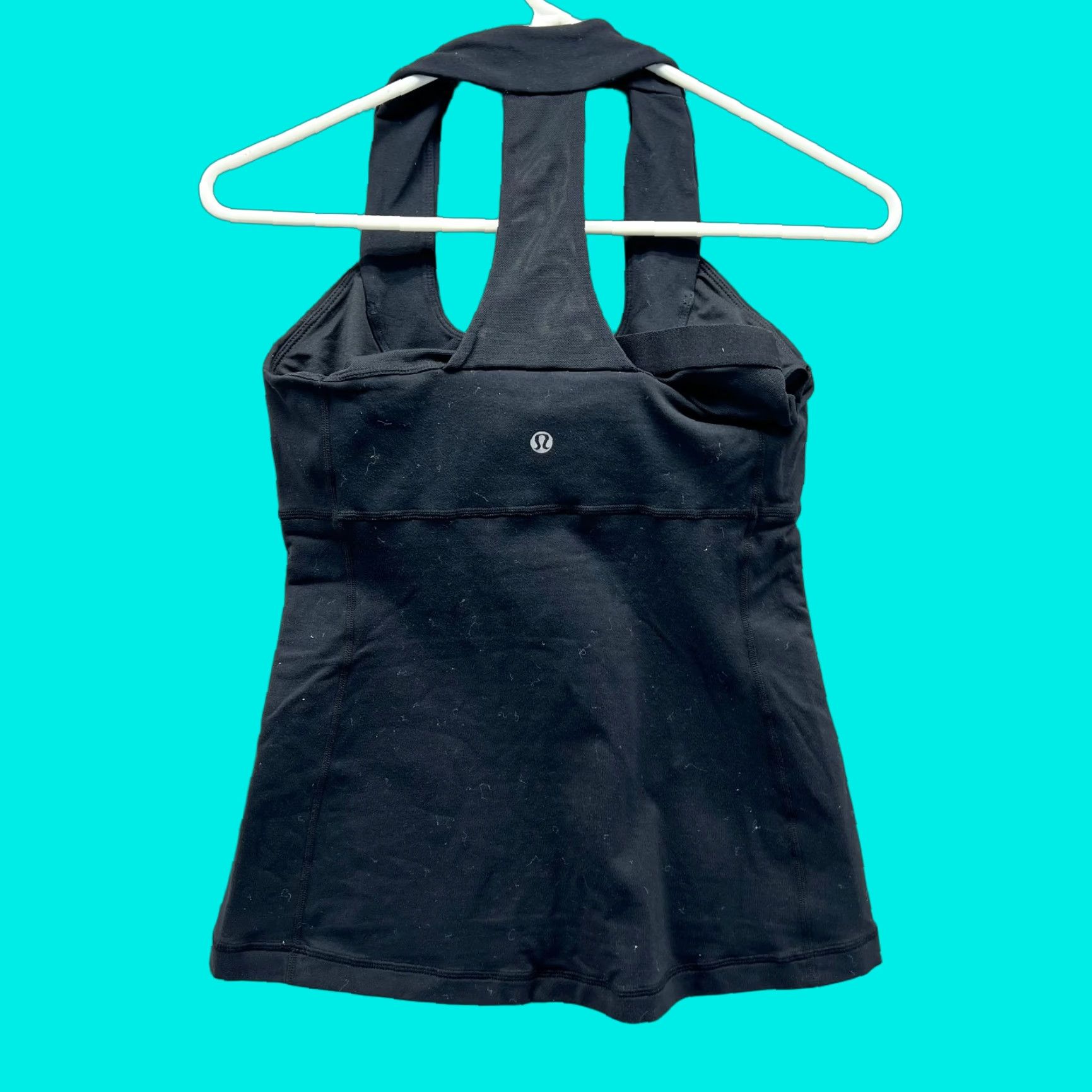 Lululemon VINTAGE? No. Lululemon Tank Top Women 0 Black Racerback Athletic Yoga Built In Bra Sleeveless Shirt Size XS / US 0-2 / IT 36-38 - 1 Thumbnail