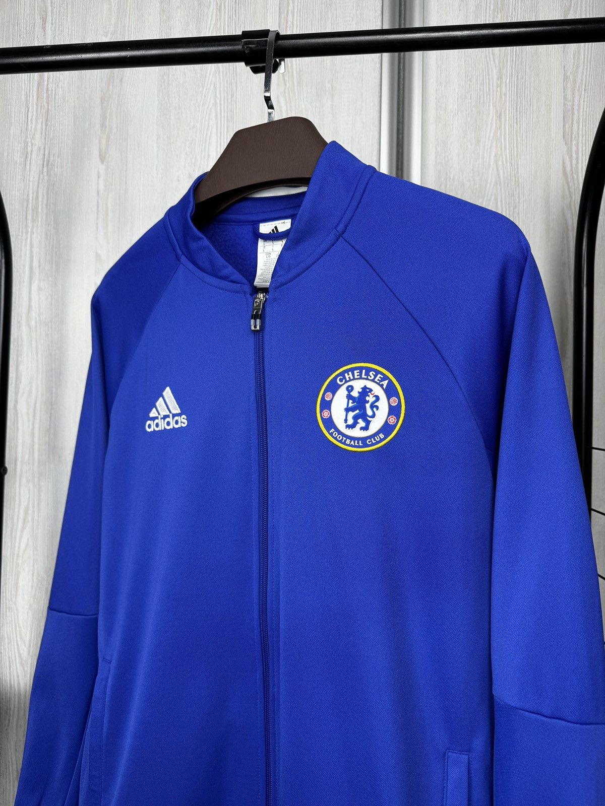 Adidas Adidas Chelsea Anthem soccer football blue track top jacket Size US L / EU 52-54 / 3 - 6 Thumbnail