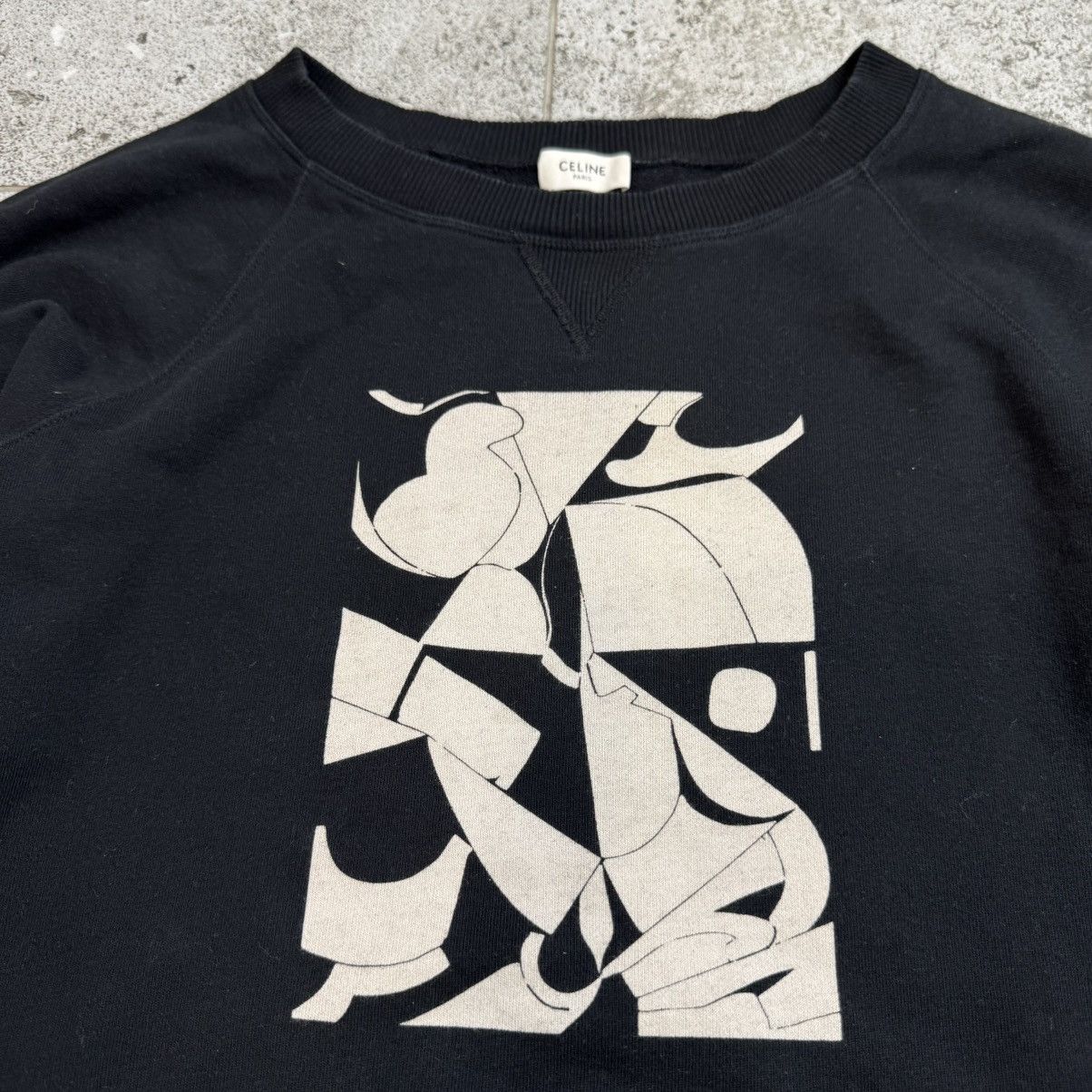 Celine Celine × Shawn Kurunery 19AW Archive Black Sweatshirt Rare Size US L / EU 52-54 / 3 - 5 Thumbnail