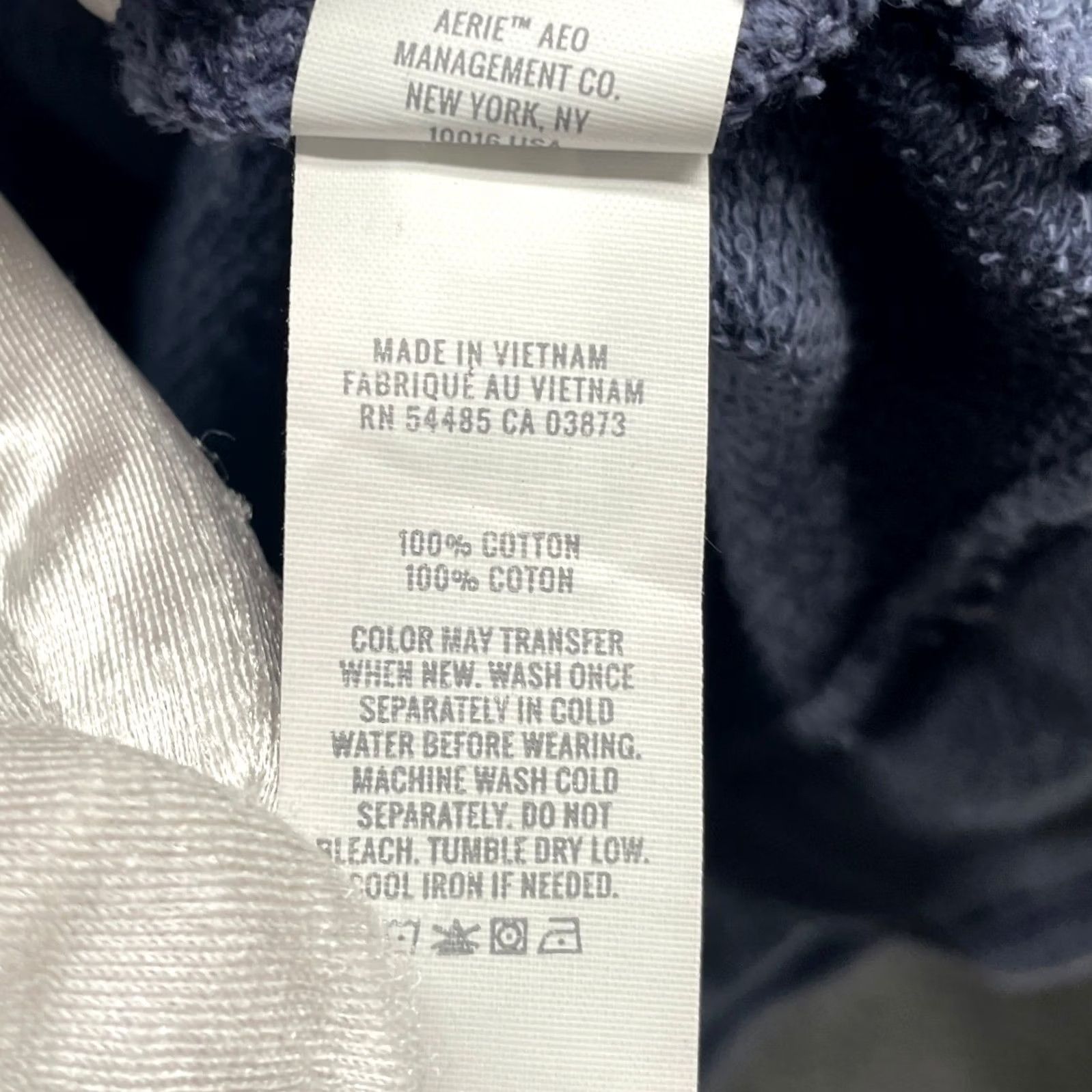 Vintage Aerie Hoodie Henley Womens M Blue Pullover Soft Cotton Relaxed Long Sleeve Raglan Pocketed Hooded Size M / US 6-8 / IT 42-44 - 6 Thumbnail