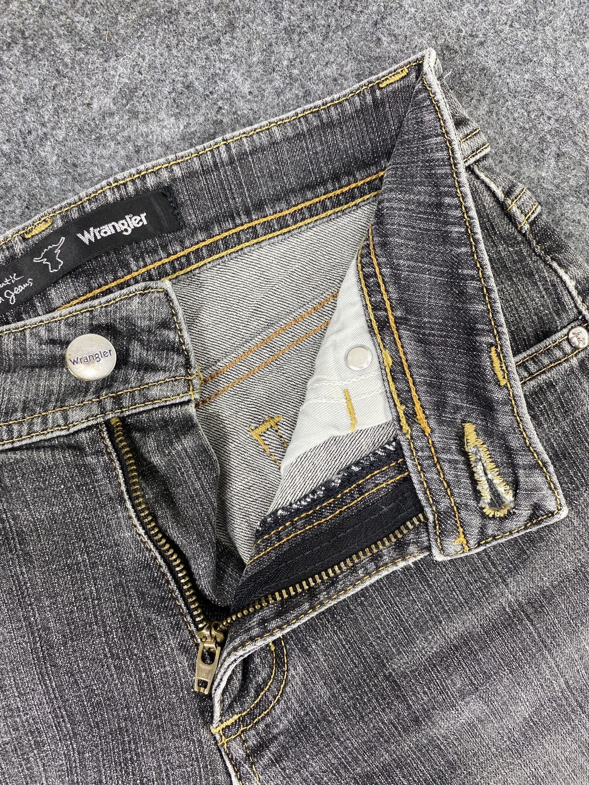 Jean × Vintage × Wrangler Vintage Wrangle Grey Wash Flare Jeans - J985 Size 26" / US 2 / IT 38 - 6 Thumbnail