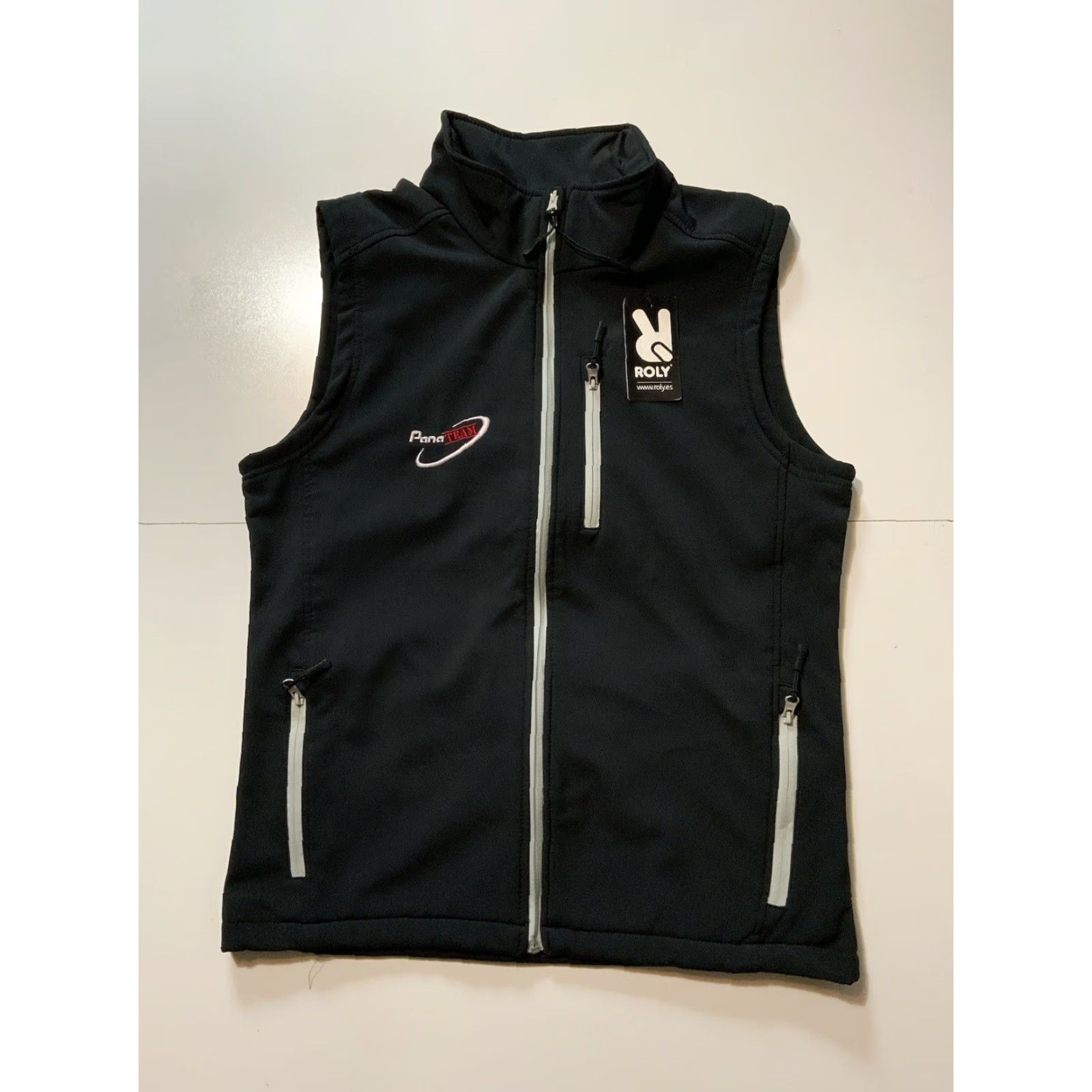 Vintage Panalight Video Production Film Television Softshell Black Zip Vest Jacket XL Sz.XL Men Size US XL / EU 56 / 4 - 2 Thumbnail
