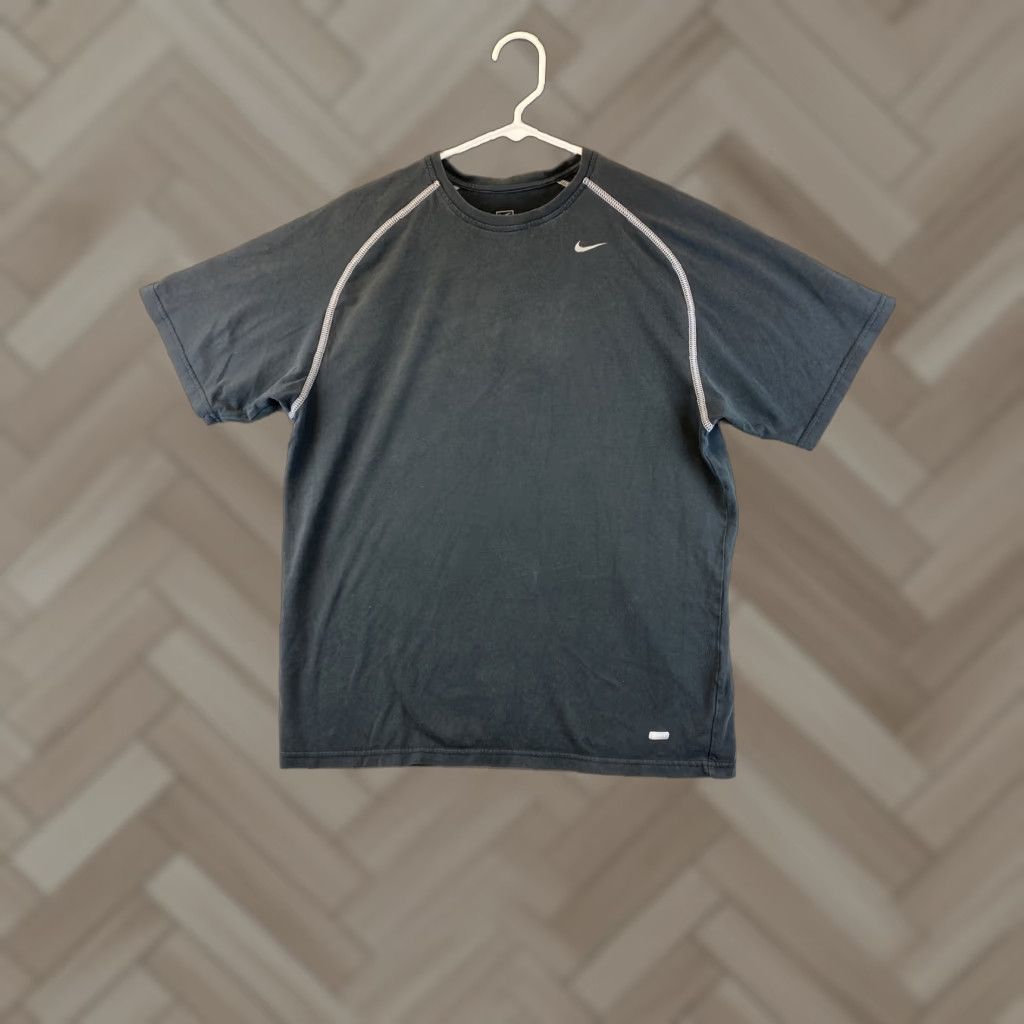 Nike Nike Men's T-Shirt Crew Neck Short Sleeve Athletic Logo 89-15 Black M Size US M / EU 48-50 / 2 - 1 Thumbnail